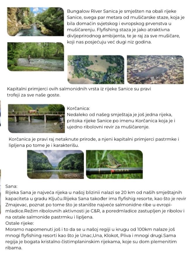 Bungalow Fly Fishing Kljuc River Sanica