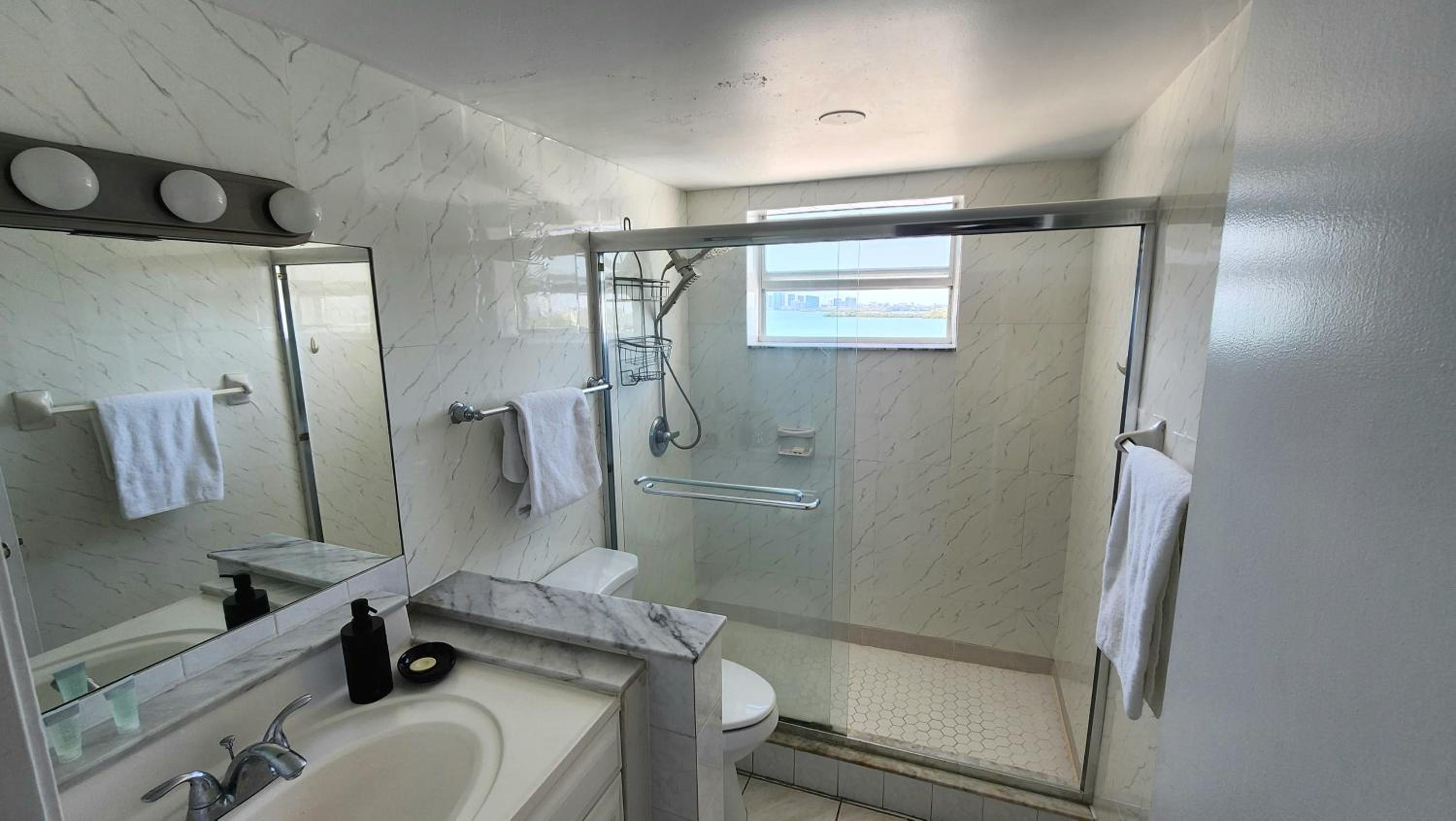 Bayfront Apartment Breathtaking Views- one bedroom w balcony- living room -Free Parking view 4