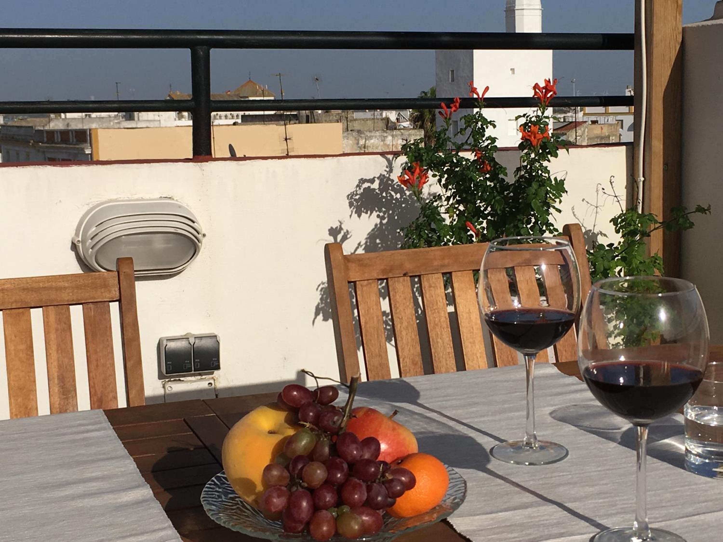 Ático con terraza privada en casa Palacio del Centro Histórico
