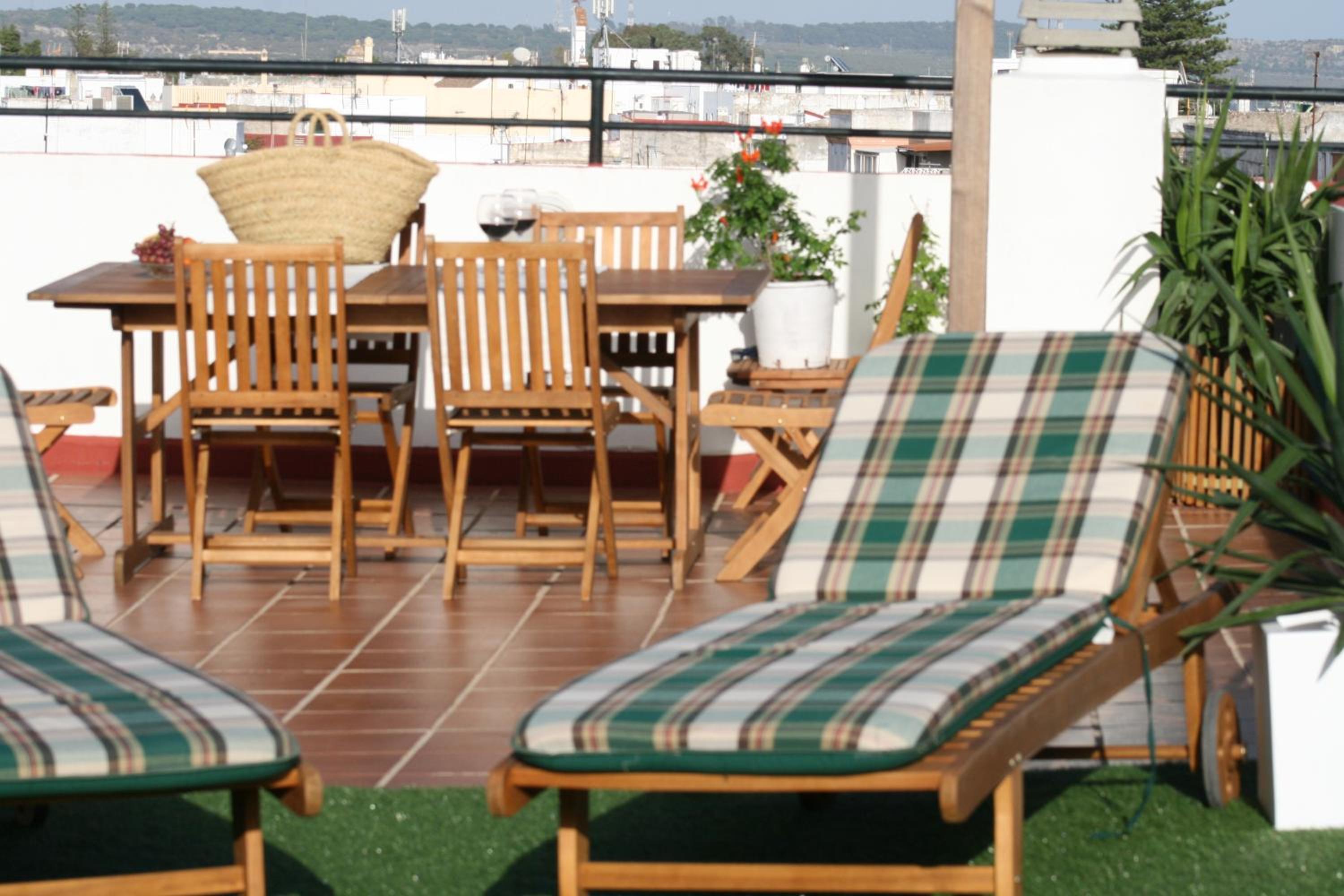 Ático con terraza privada en casa Palacio del Centro Histórico
