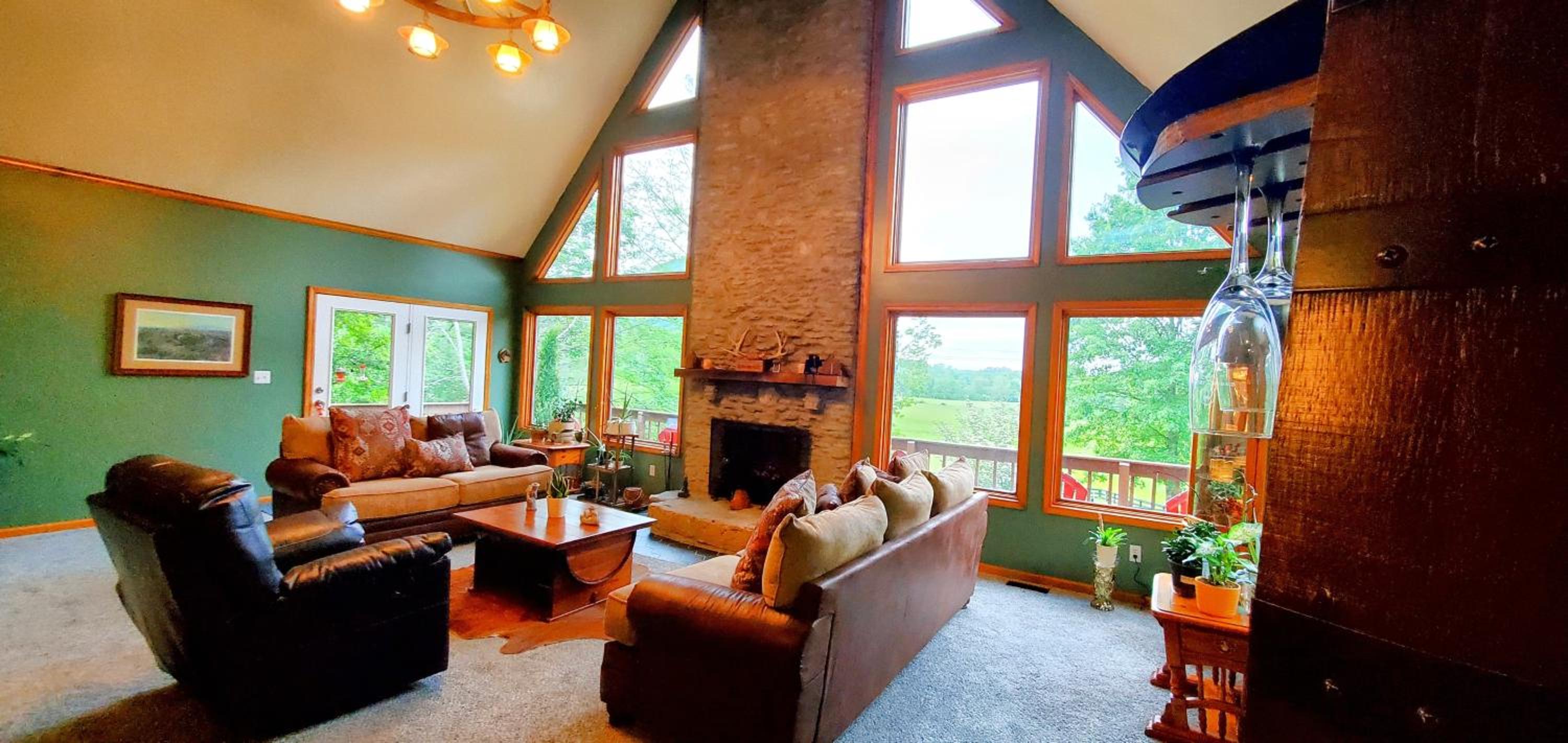 A-Frame Getaway with Hot tub, Sauna, Fire Pit & Pond - Station Camp Getaway view 4