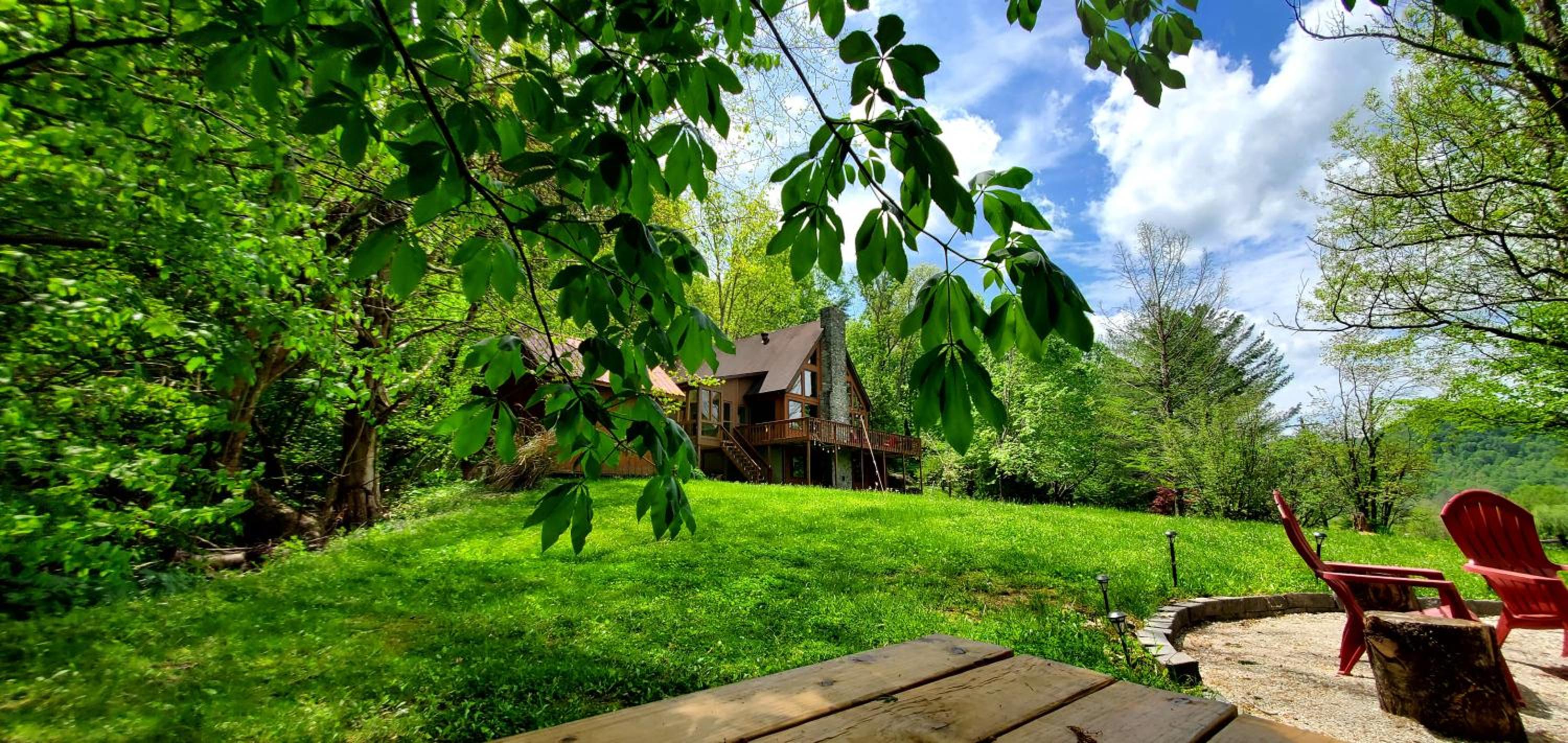 A-Frame Getaway with Hot tub, Sauna, Fire Pit & Pond - Station Camp Getaway view 3