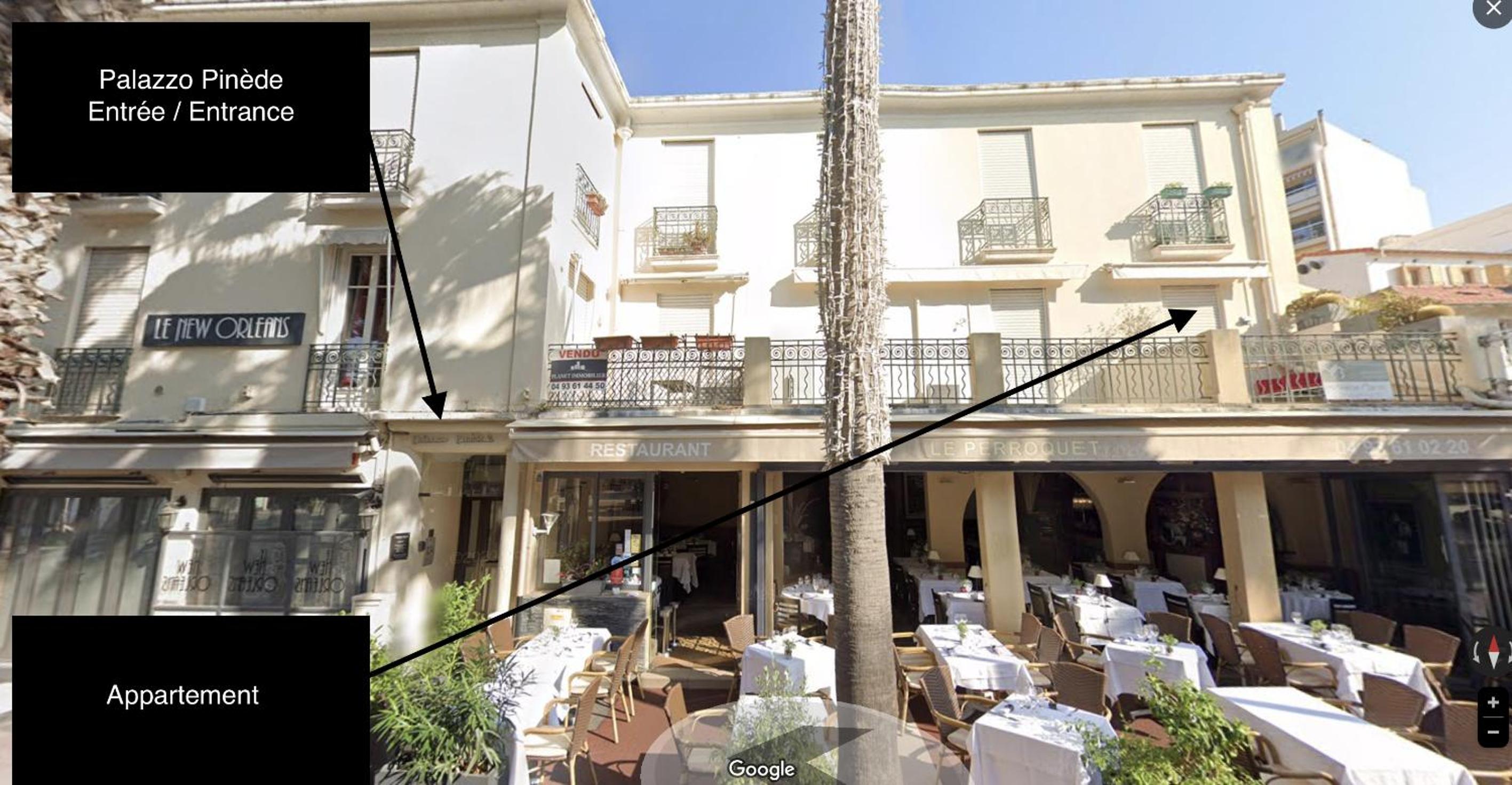Appartement sur la Pinède à Juan les pins