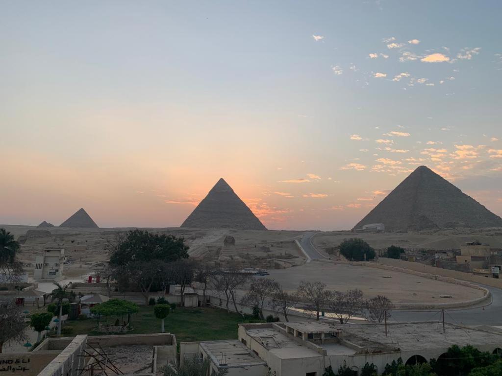 sphinx pyramids view