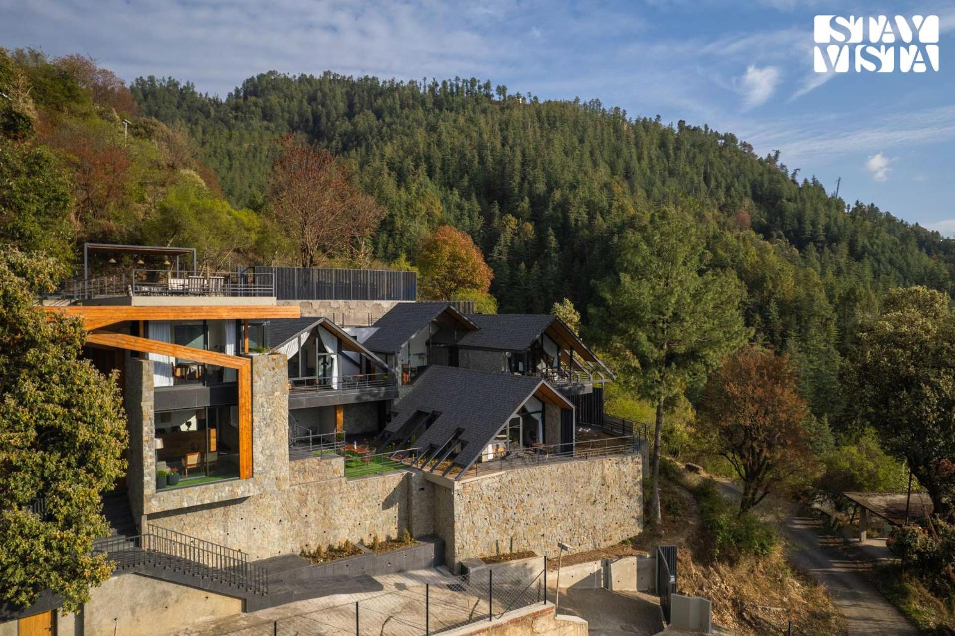 StayVista at Shai Sher Estate with Bonfire, BBQ and Lawn view 3