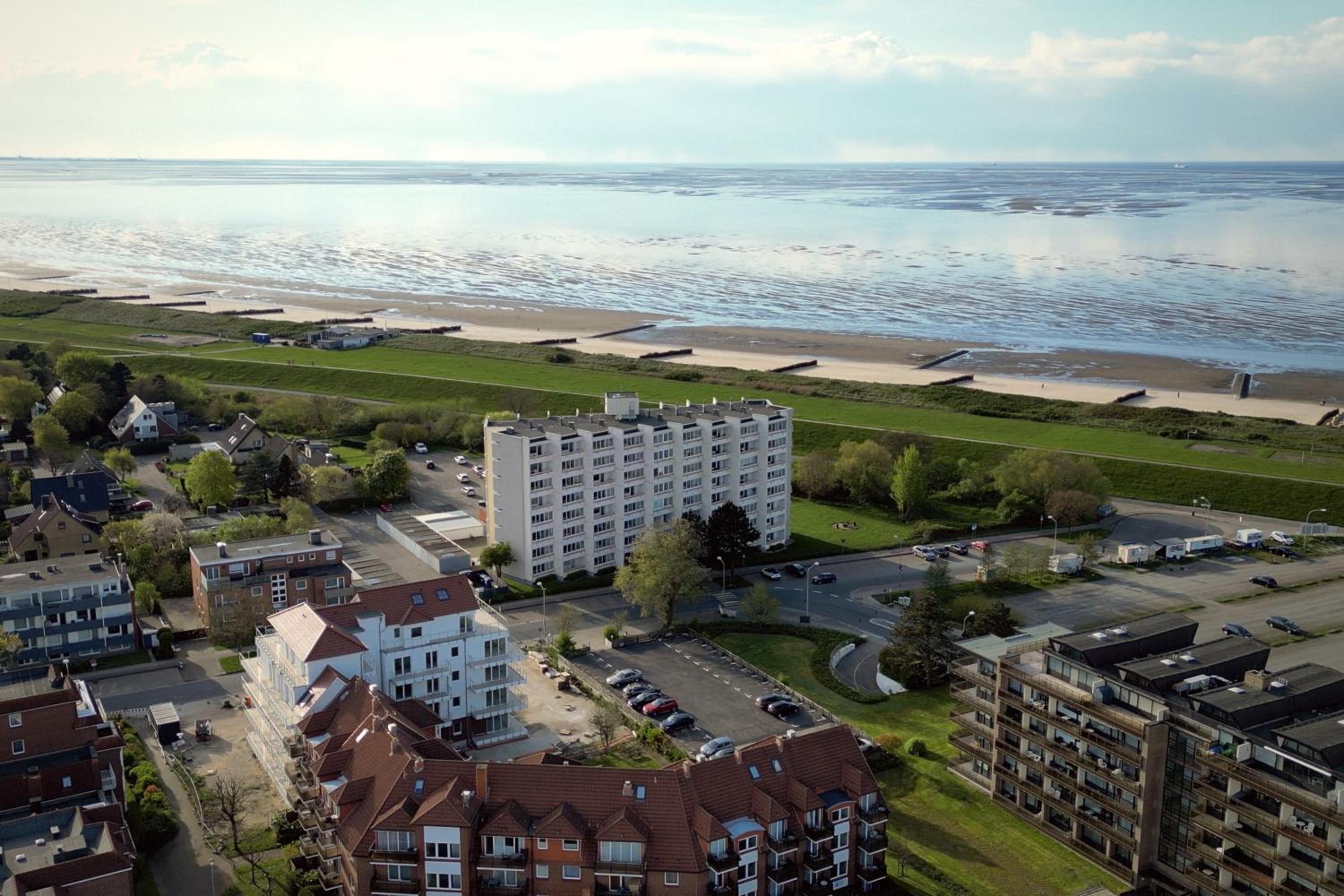 CuxHeaven - modernes Studio-Apartment direkt am Meer mit Pool, Sauna und Massage