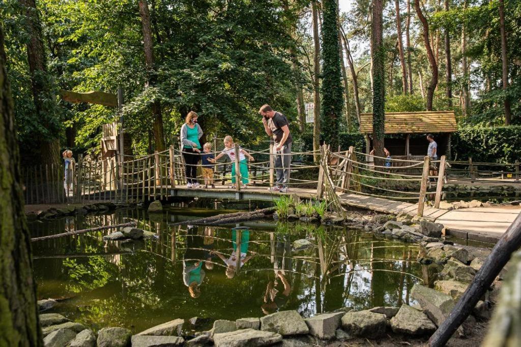 Luxe chalet voor gezinnen in familiepark Goolderheide met openlucht zwembaden en ruim overdekt terras 24m2