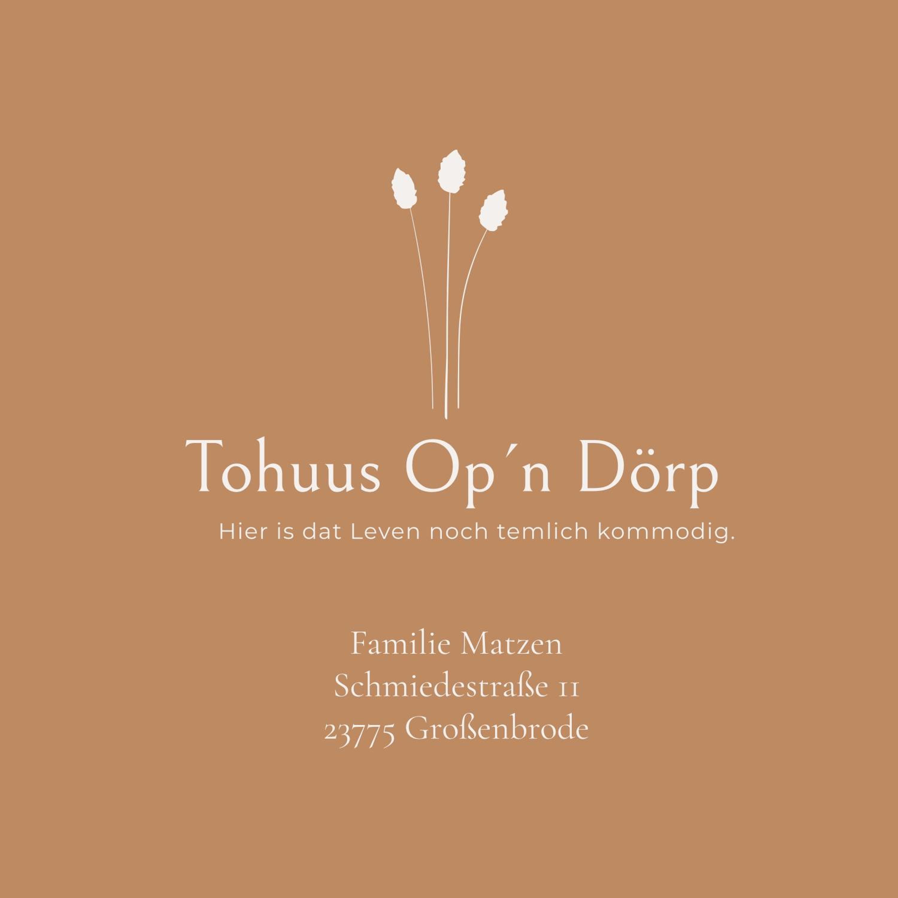 Tohuus Op'n Dörp