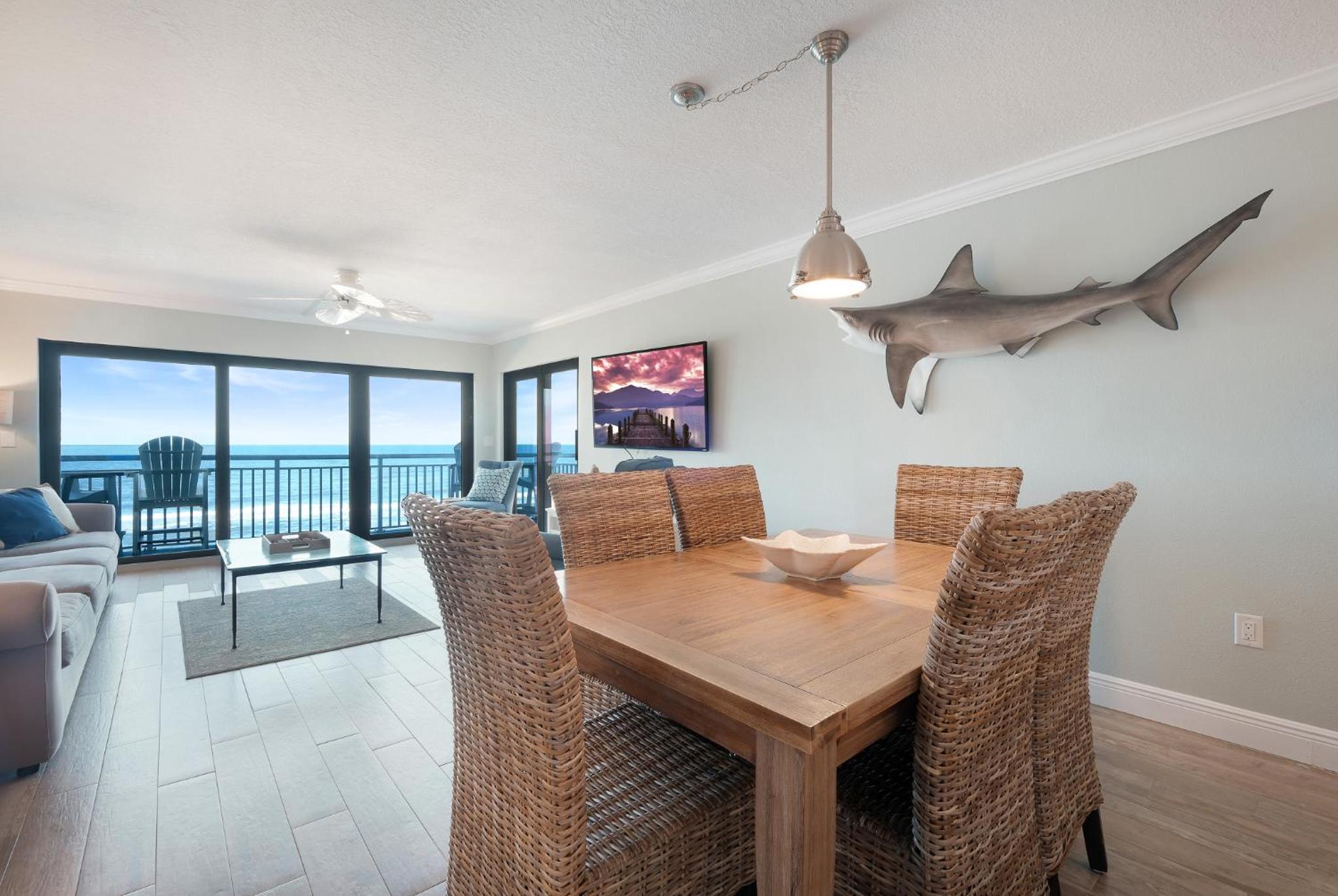 Oceanfront with pool & beach access located on the no-drive beach!