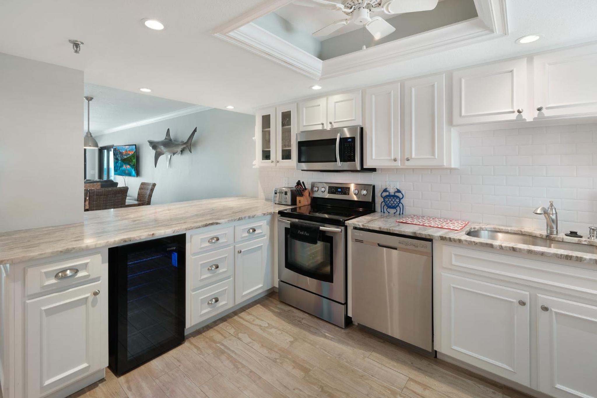 Oceanfront with pool & beach access located on the no-drive beach!