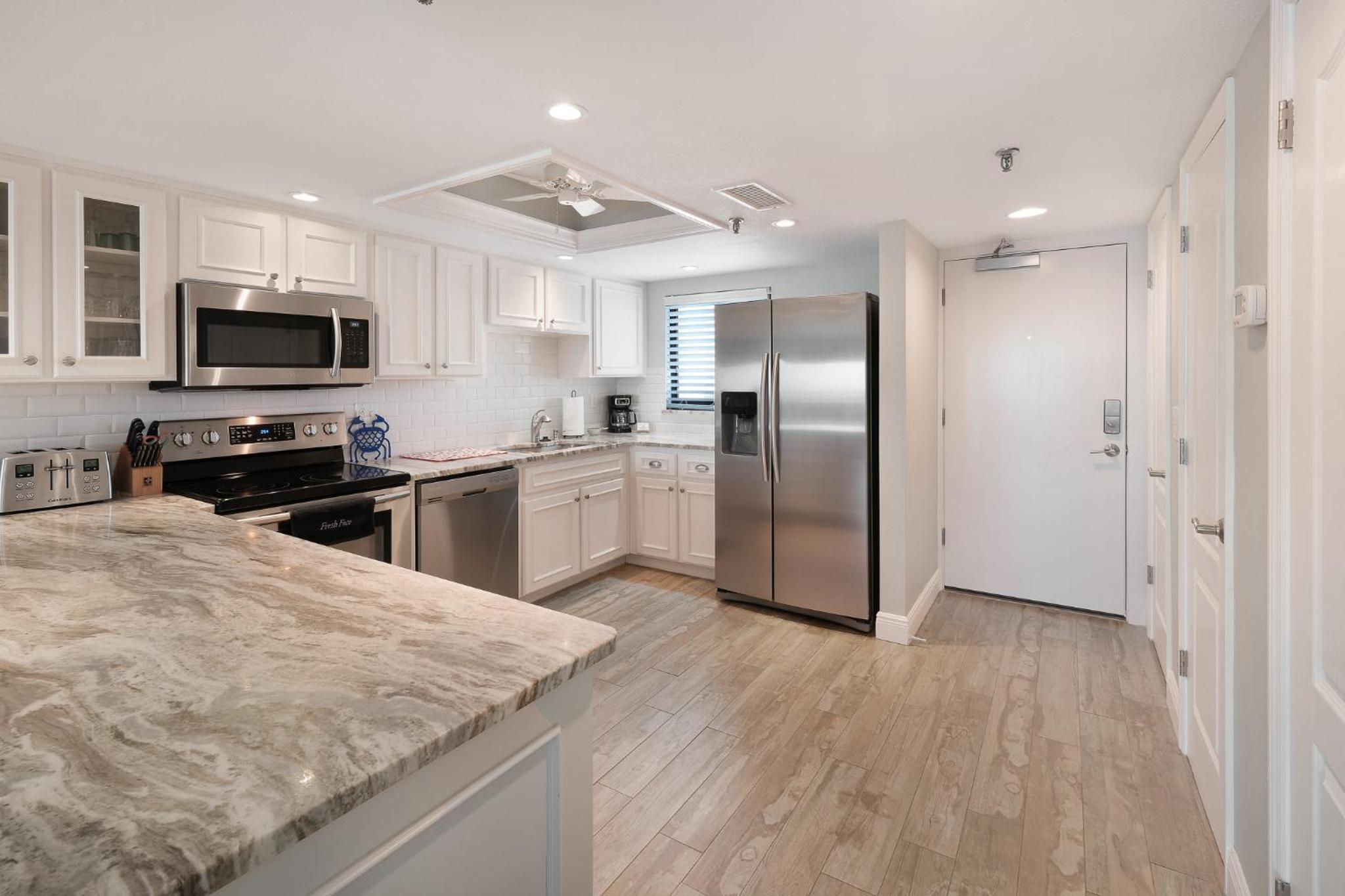 Oceanfront with pool & beach access located on the no-drive beach!
