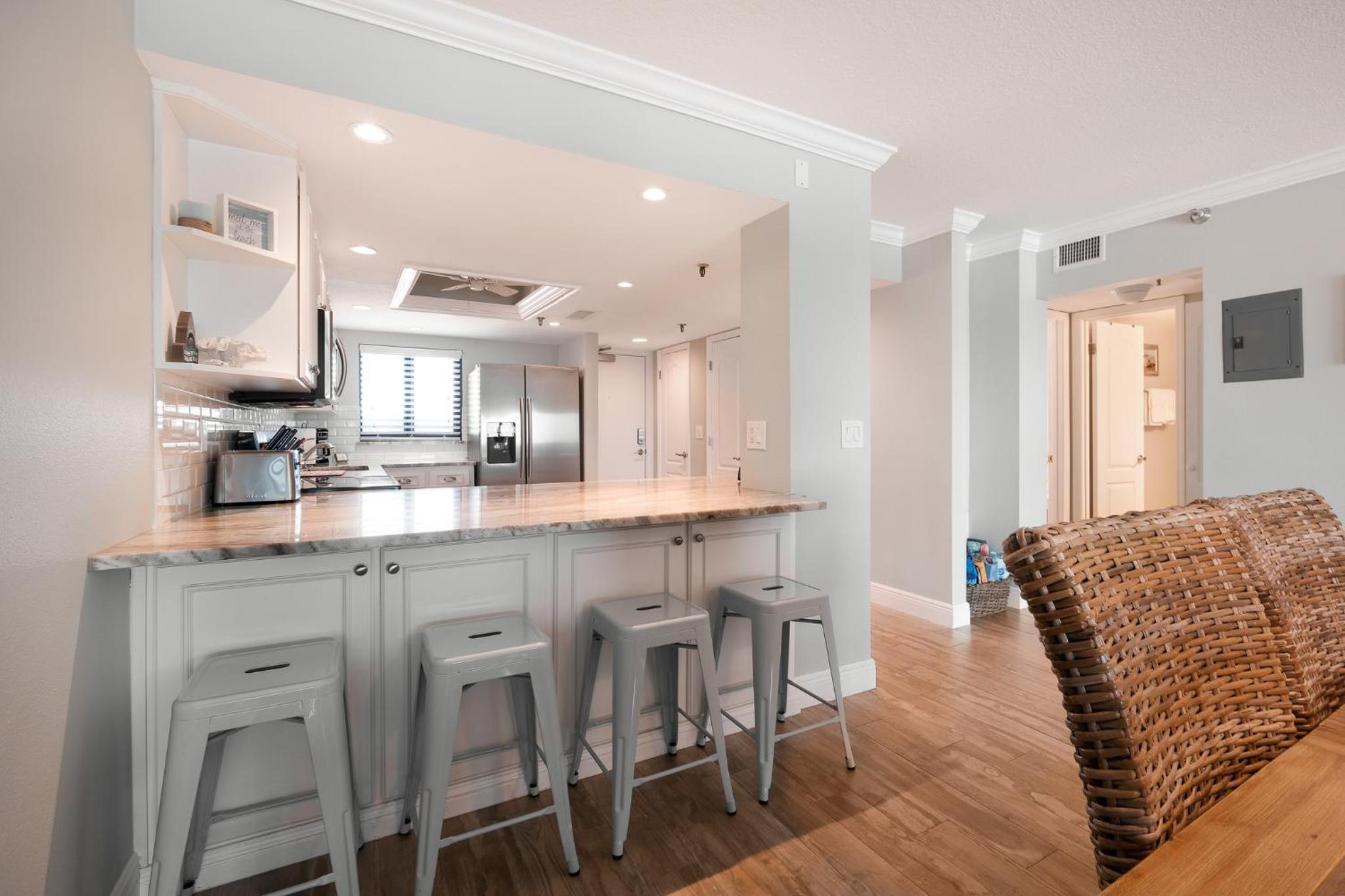 Oceanfront with pool & beach access located on the no-drive beach!