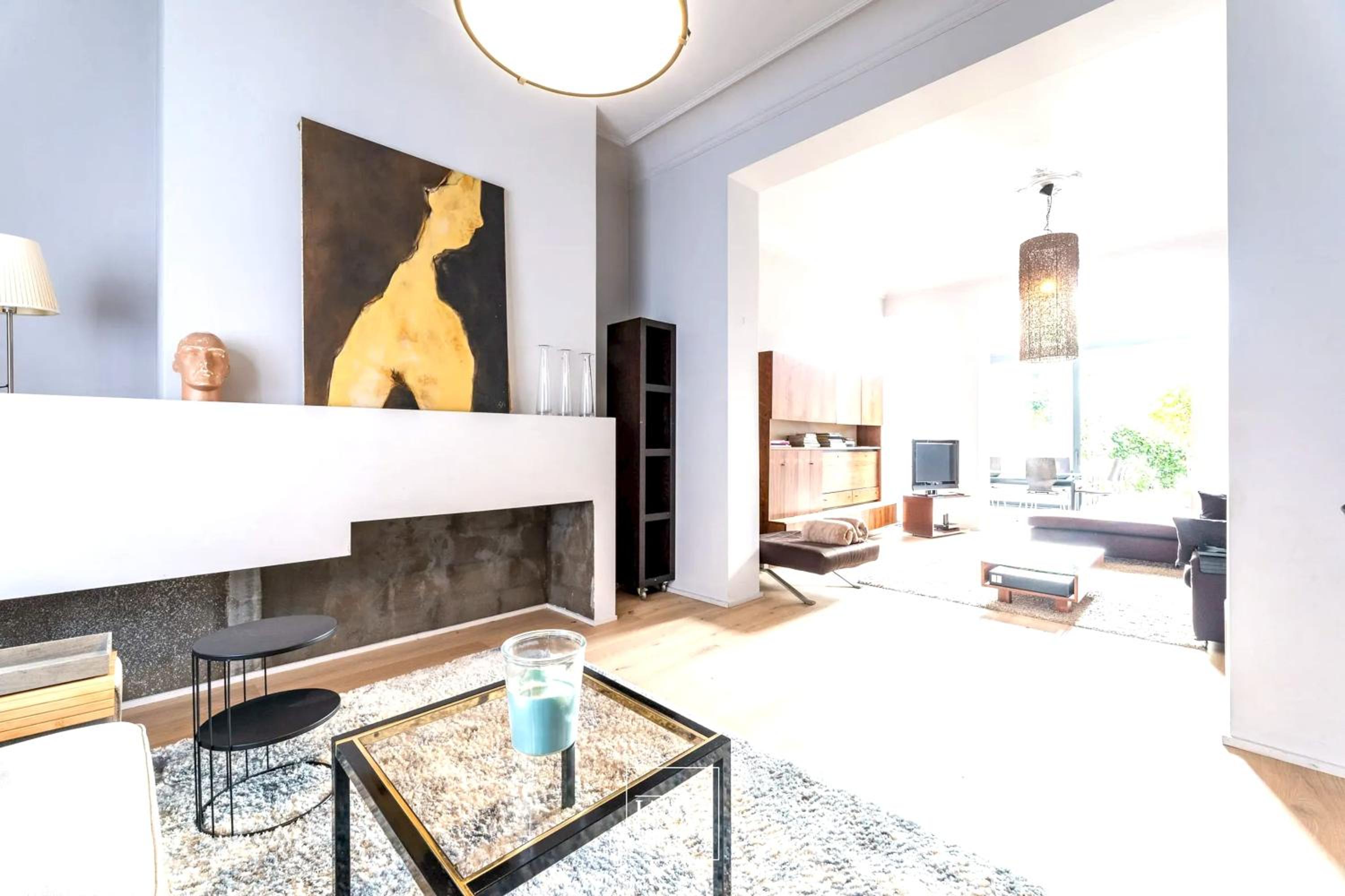 Spacious apartment in Brussels, large private garden