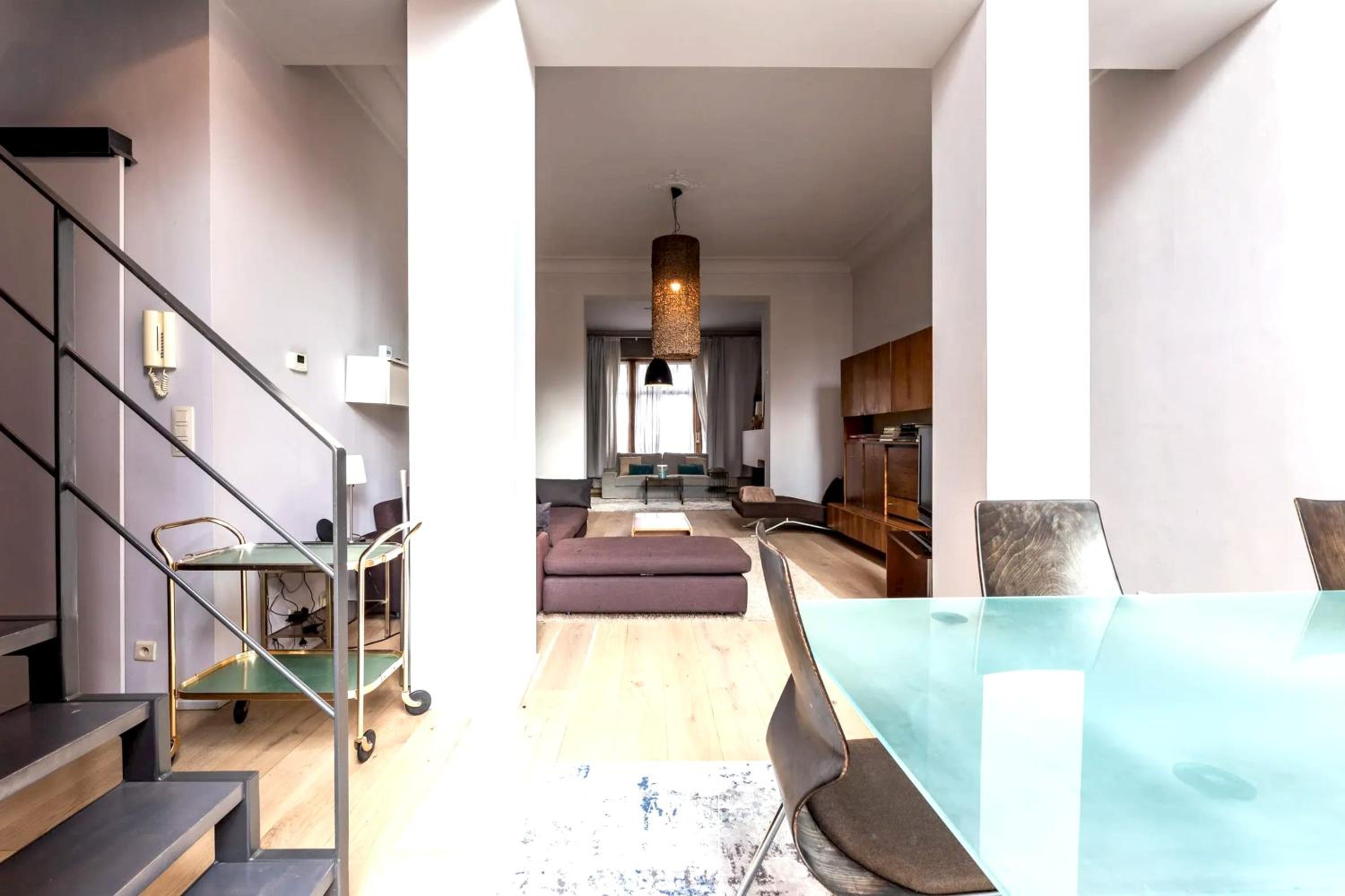 Spacious apartment in Brussels, large private garden