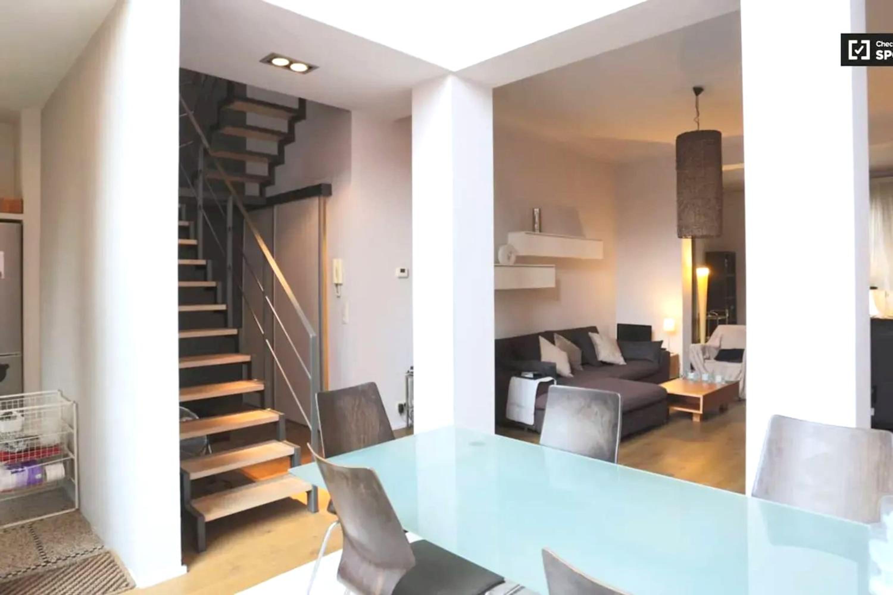 Spacious apartment in Brussels, large private garden