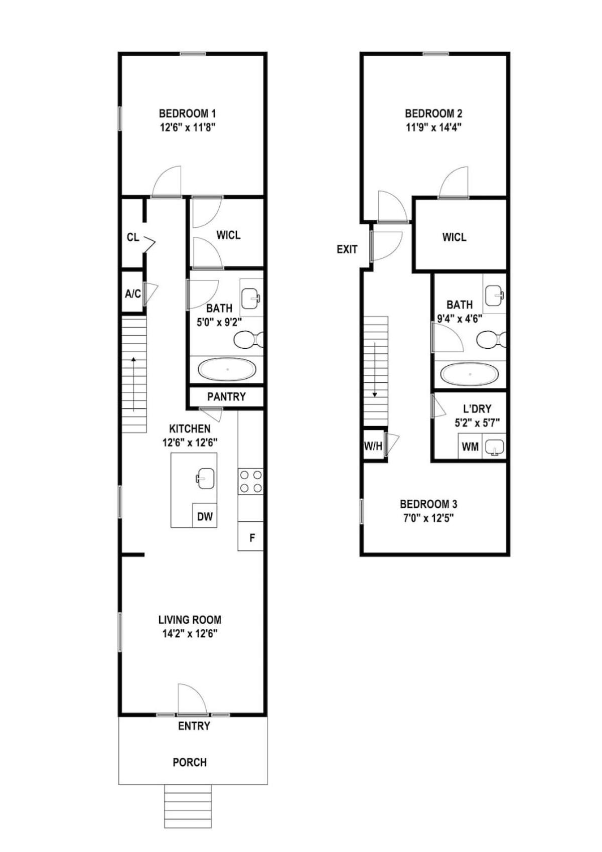 Garden District 3BD 2BA Parking Stylish & Unique view 5