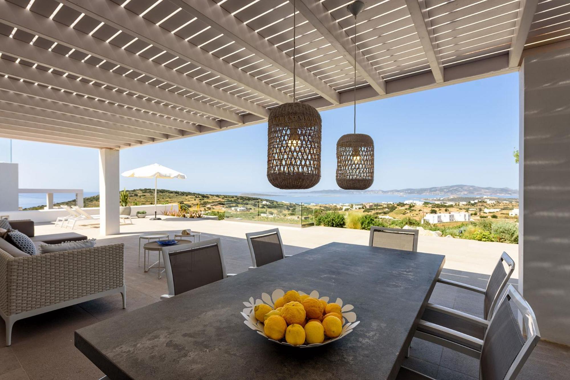 Outstanding new villa with great pool area and panoramic sea view