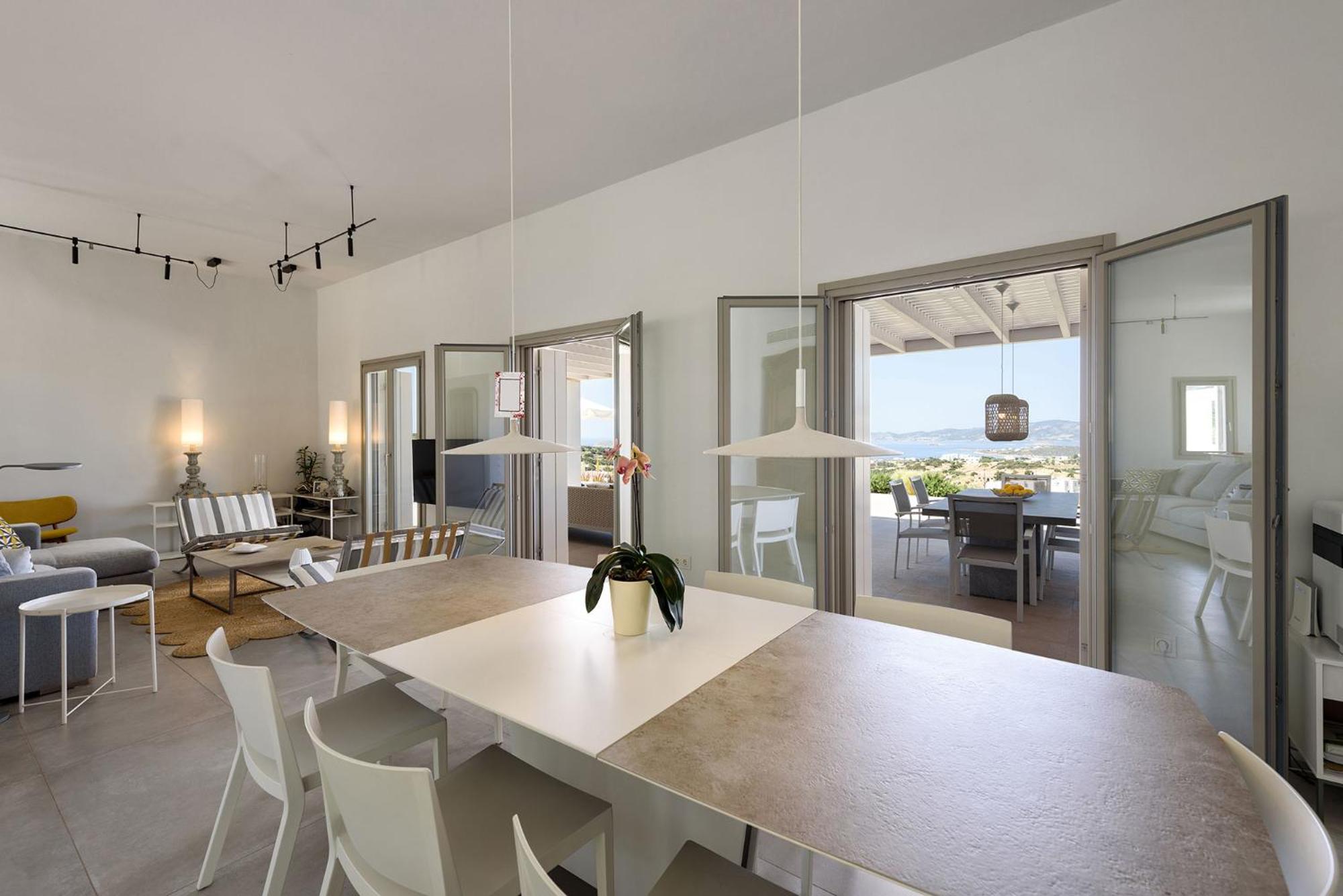 Outstanding new villa with great pool area and panoramic sea view