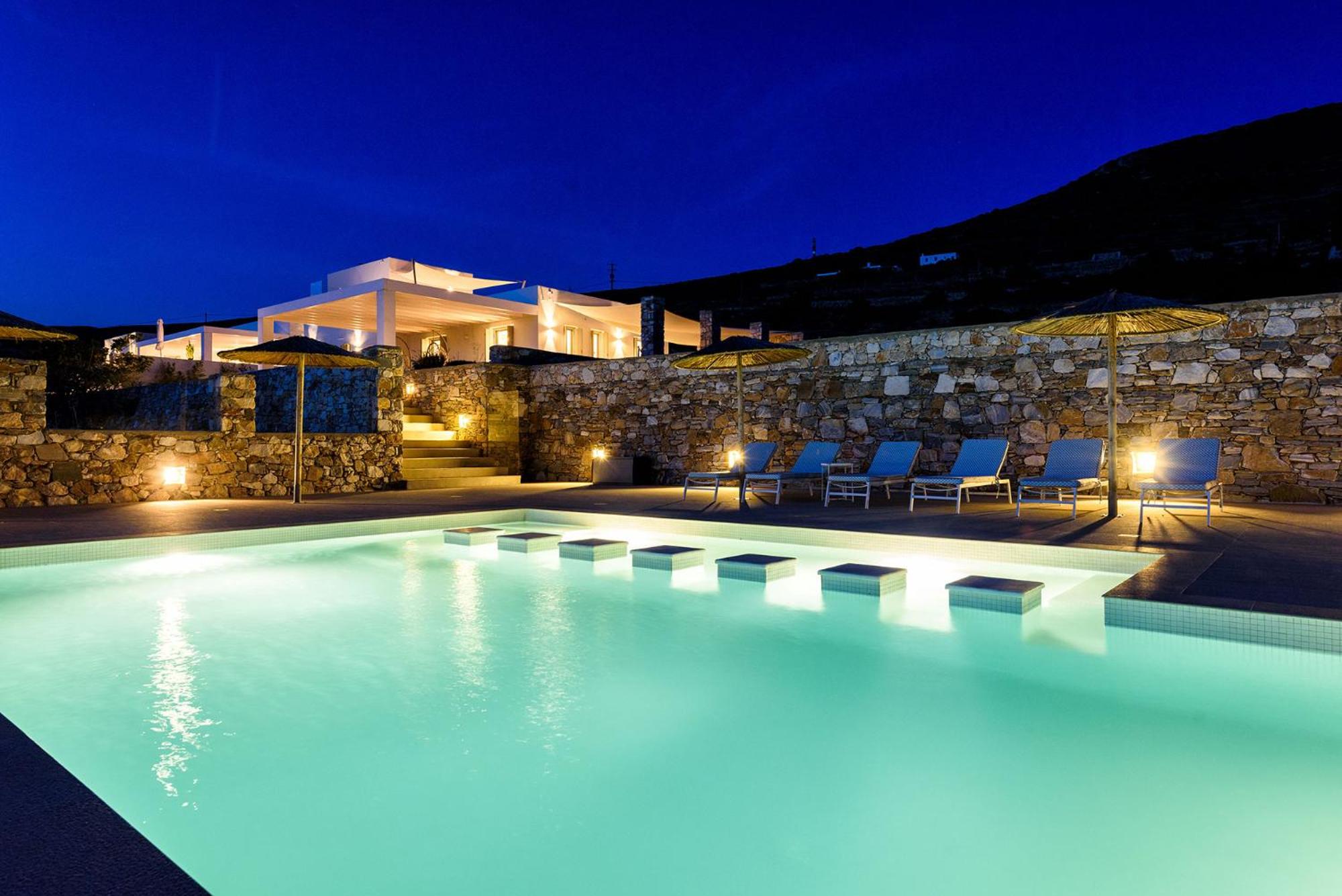 Outstanding new villa with great pool area and panoramic sea view