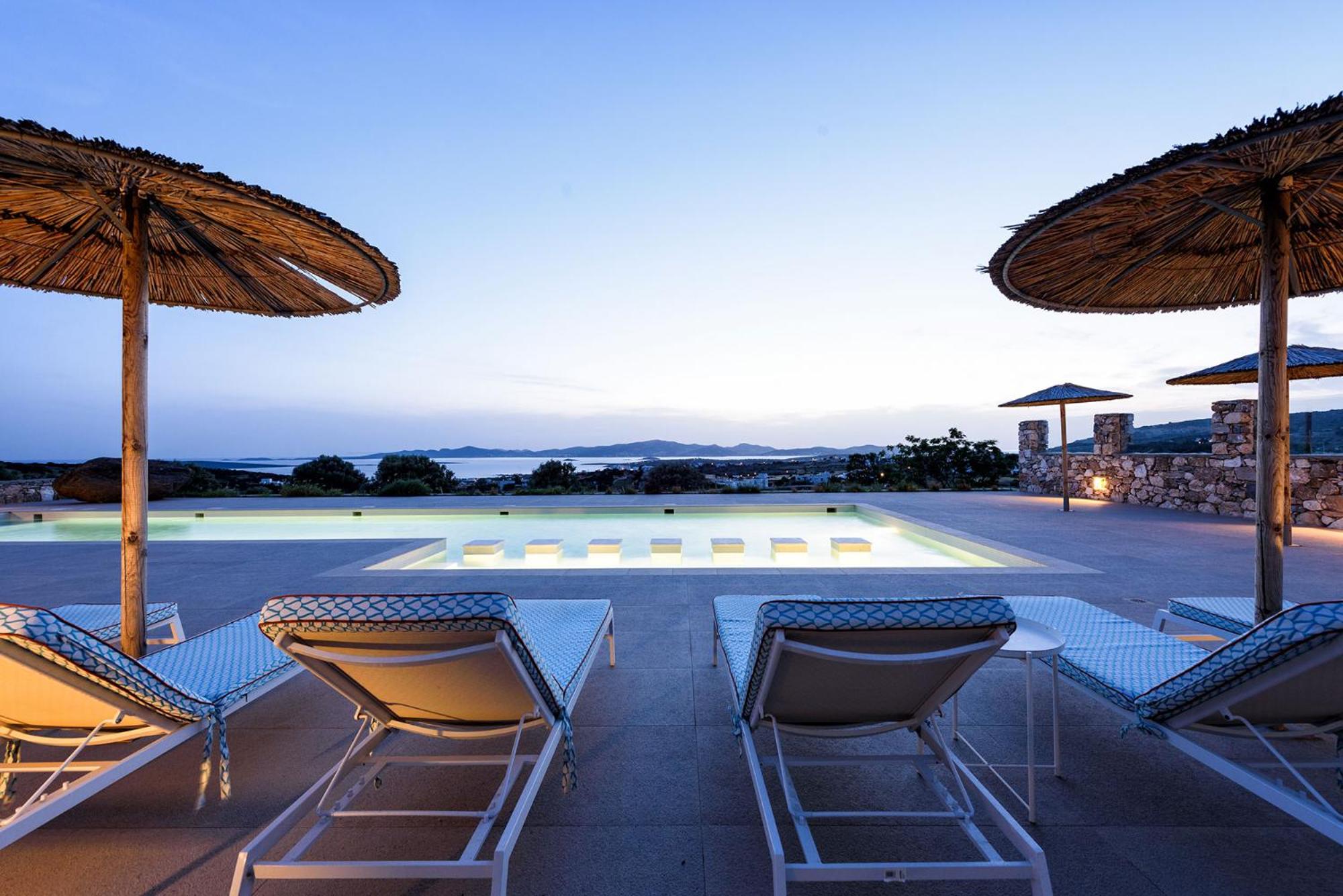 Outstanding new villa with great pool area and panoramic sea view