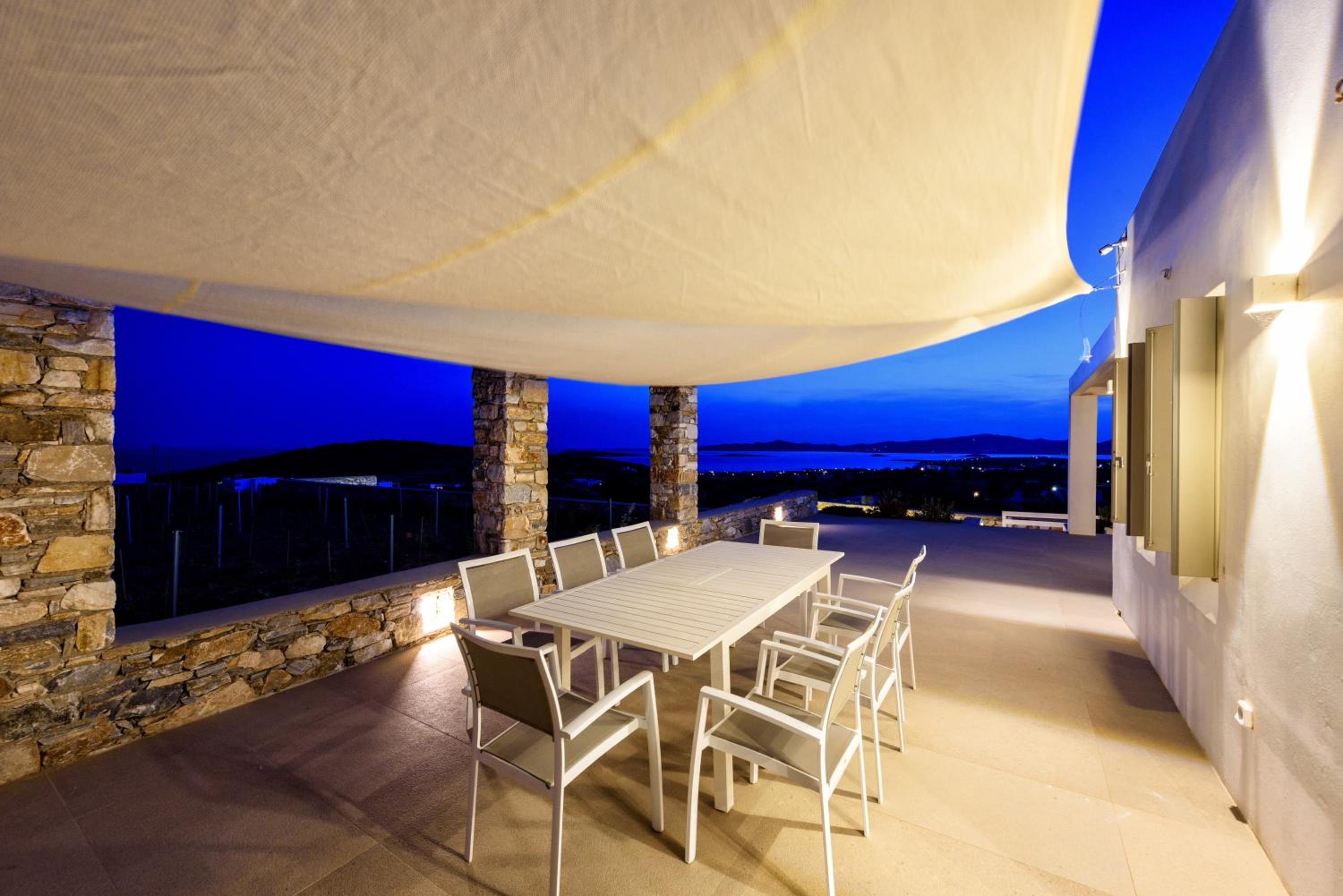 Outstanding new villa with great pool area and panoramic sea view