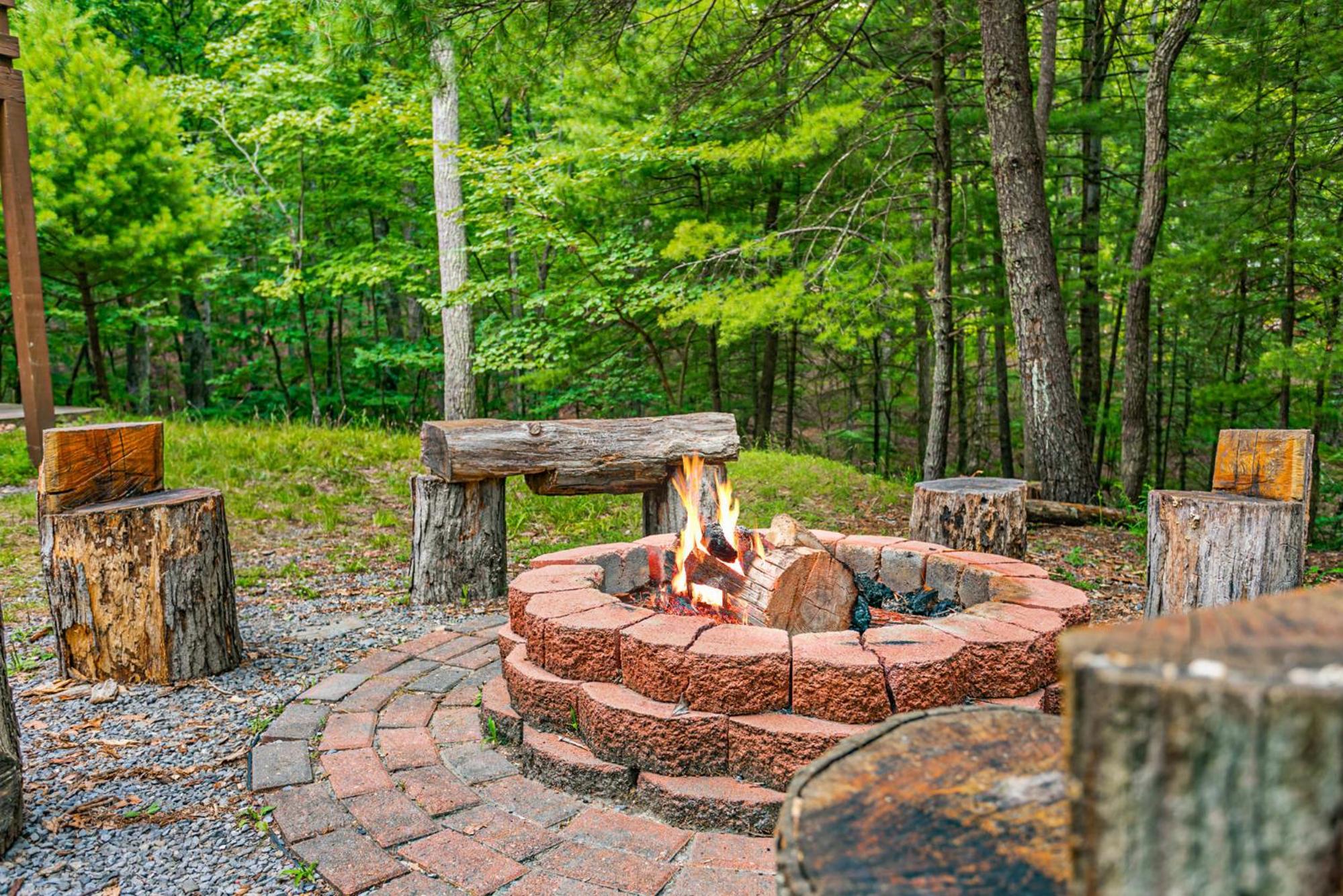 Cabin w hot tub & kayaks by river view 3