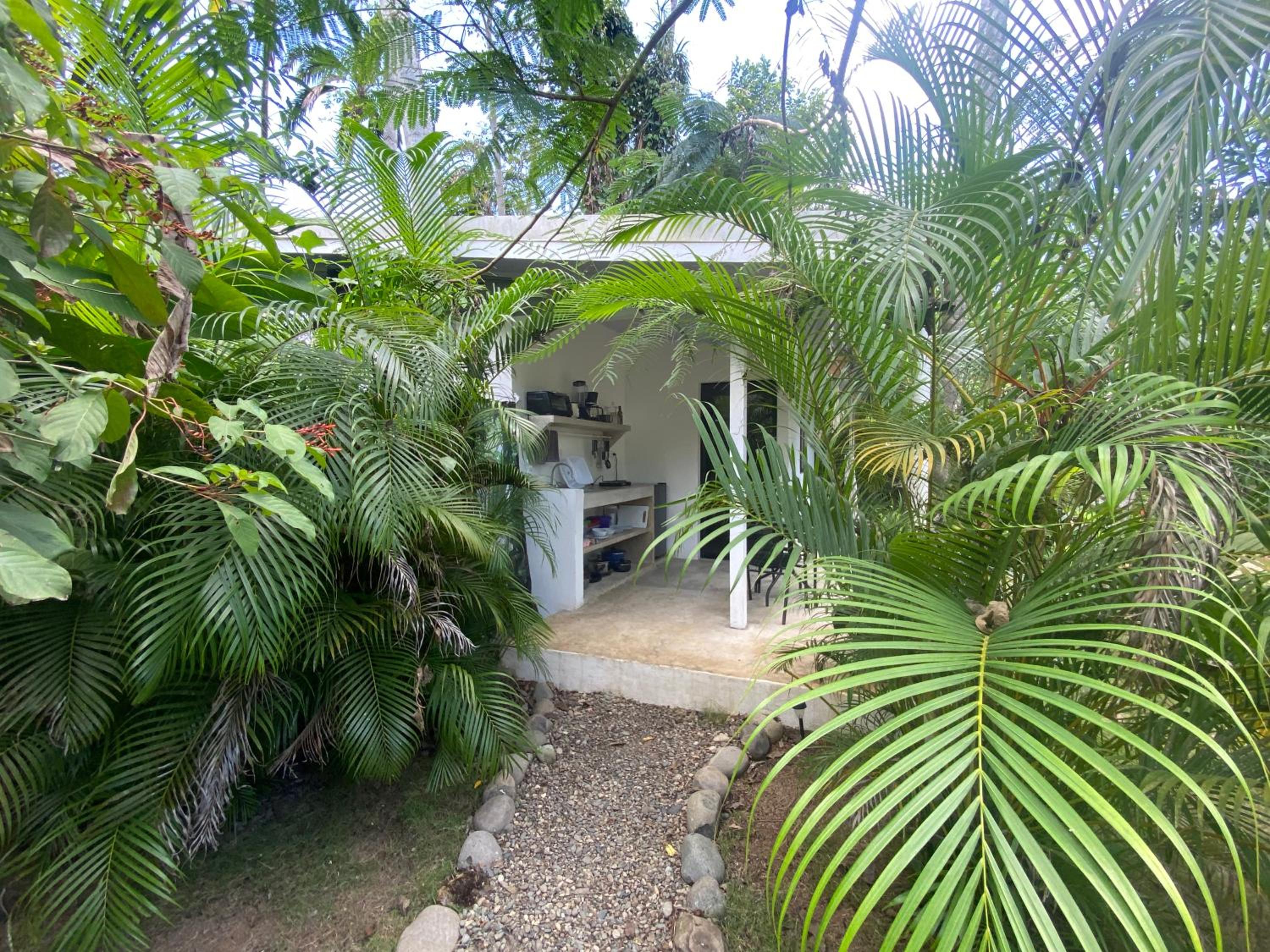 Jungle apartment with bathtub and outdoor shower