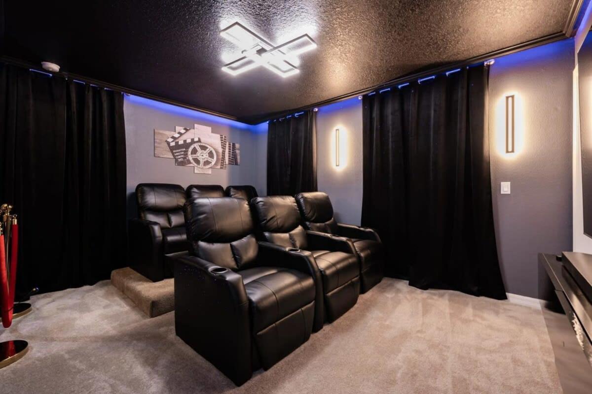 Spectacular 8BR Home w Pool Theater Theme Room view 4