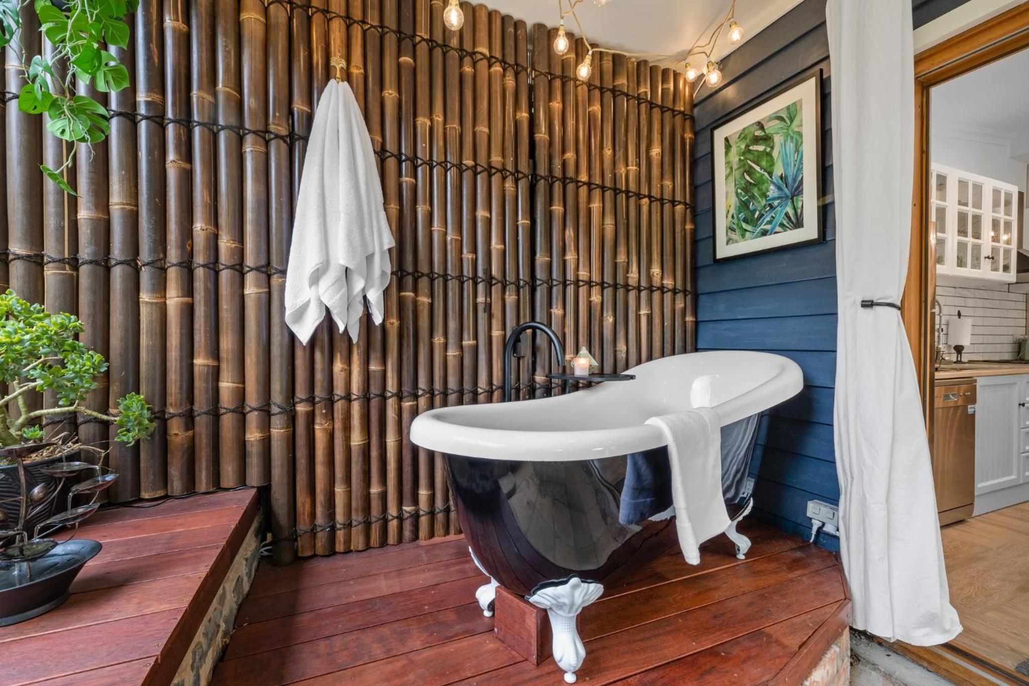 Mrs Percivals heritage luxury and romance with outdoor deep soak tub