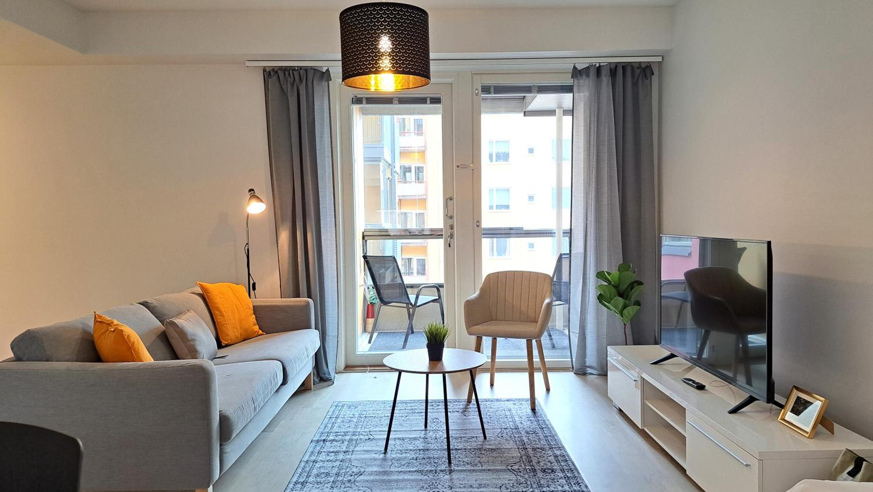 Kotimaailma Apartments, Tammelan puistokatu 22, parvekkeellinen kolmio