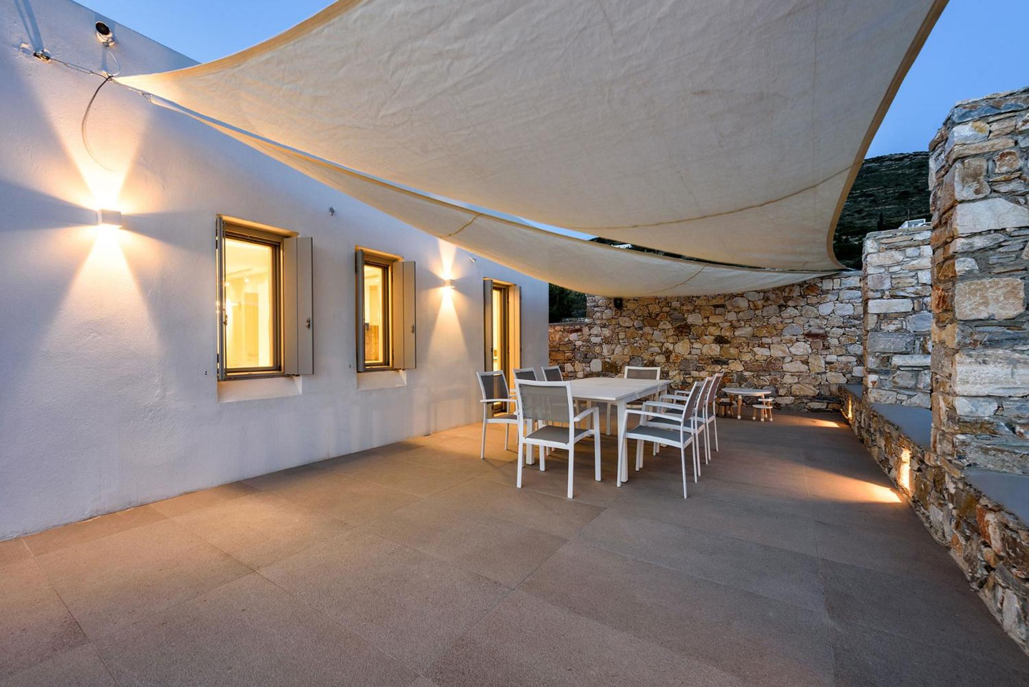 Stunning new villa with great pool area, magnificent panoramic sea view - Paros view 2