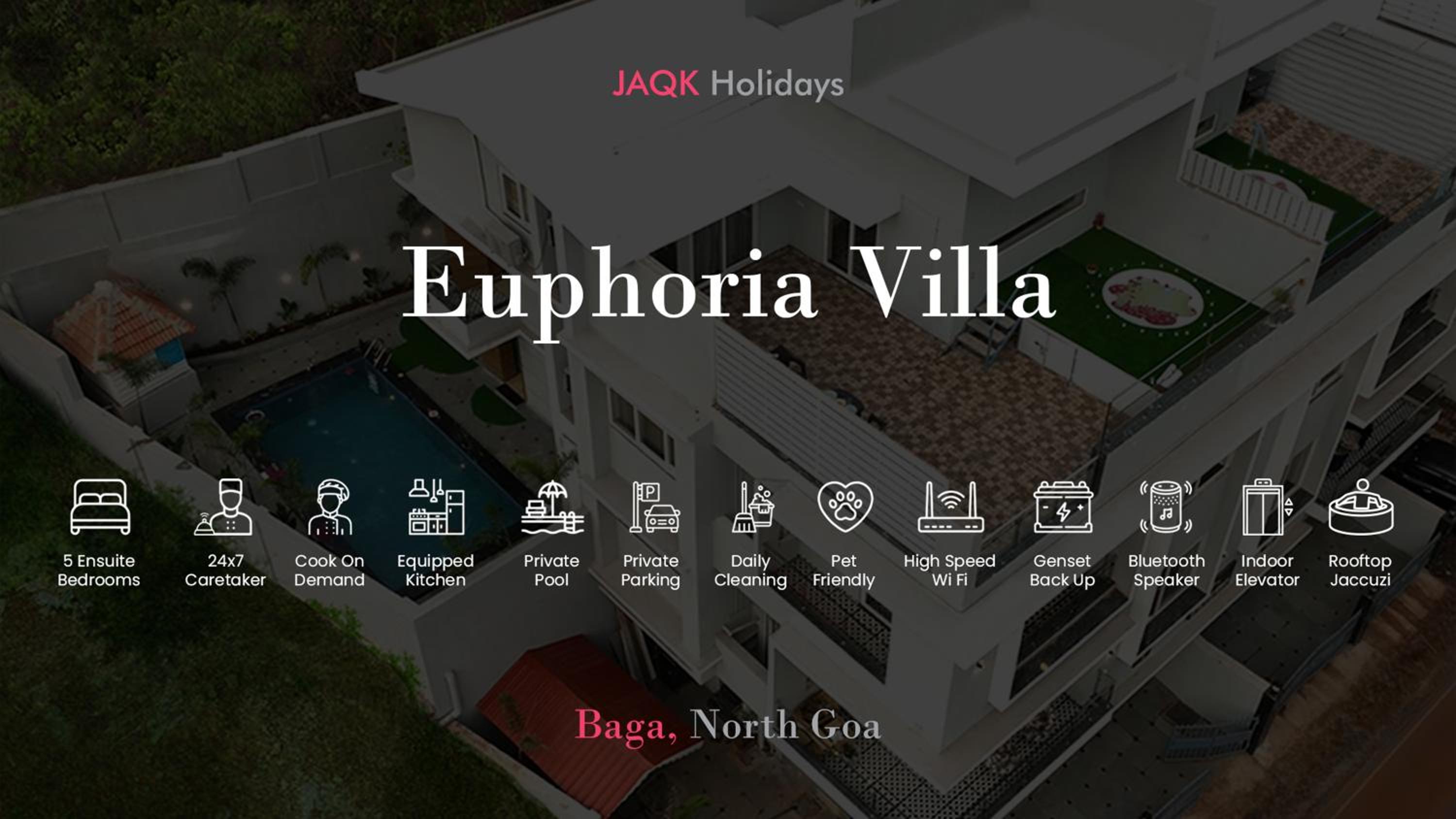 Euphoria Luxury Villa - 5BHK - Private Pool - Jacuzzi, Baga view 2