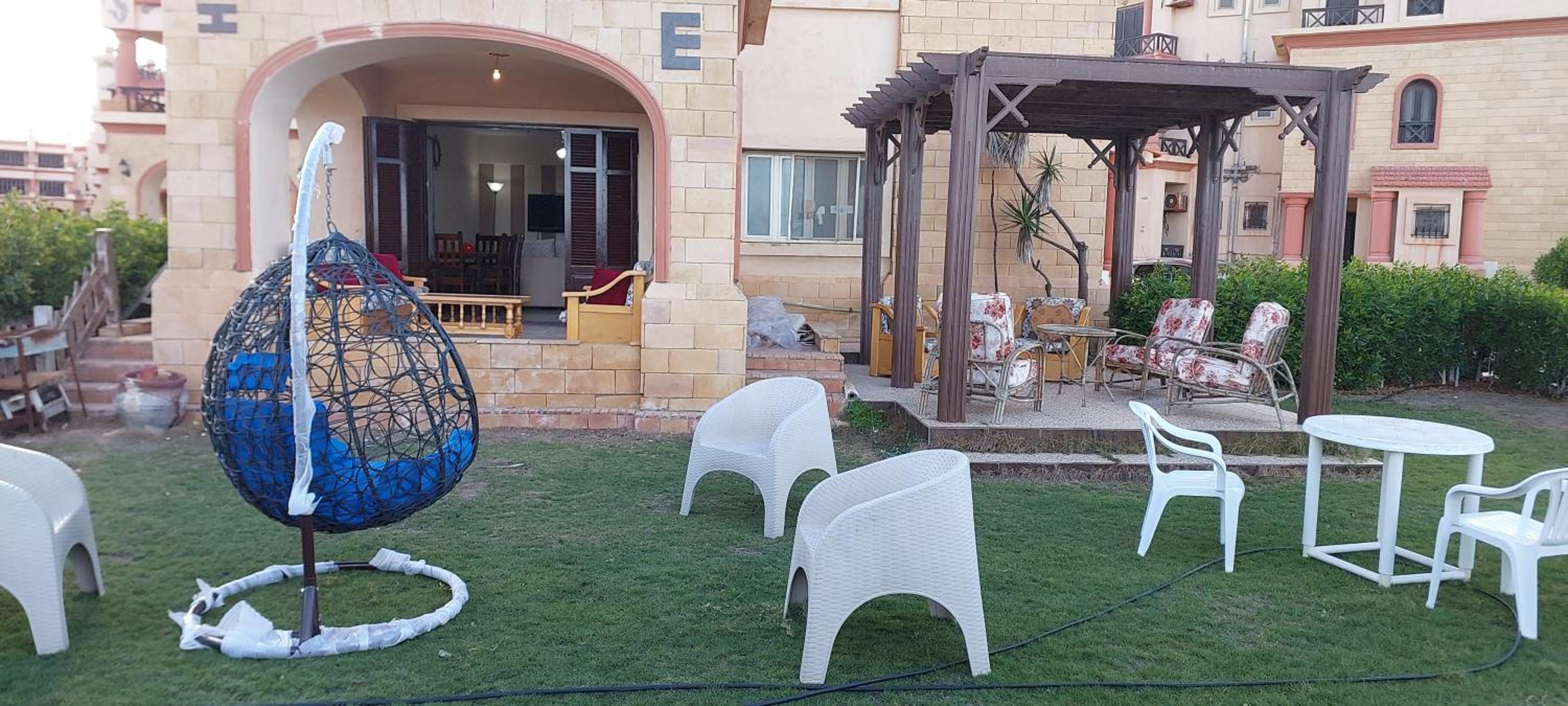 Ground floor chalet beach front view