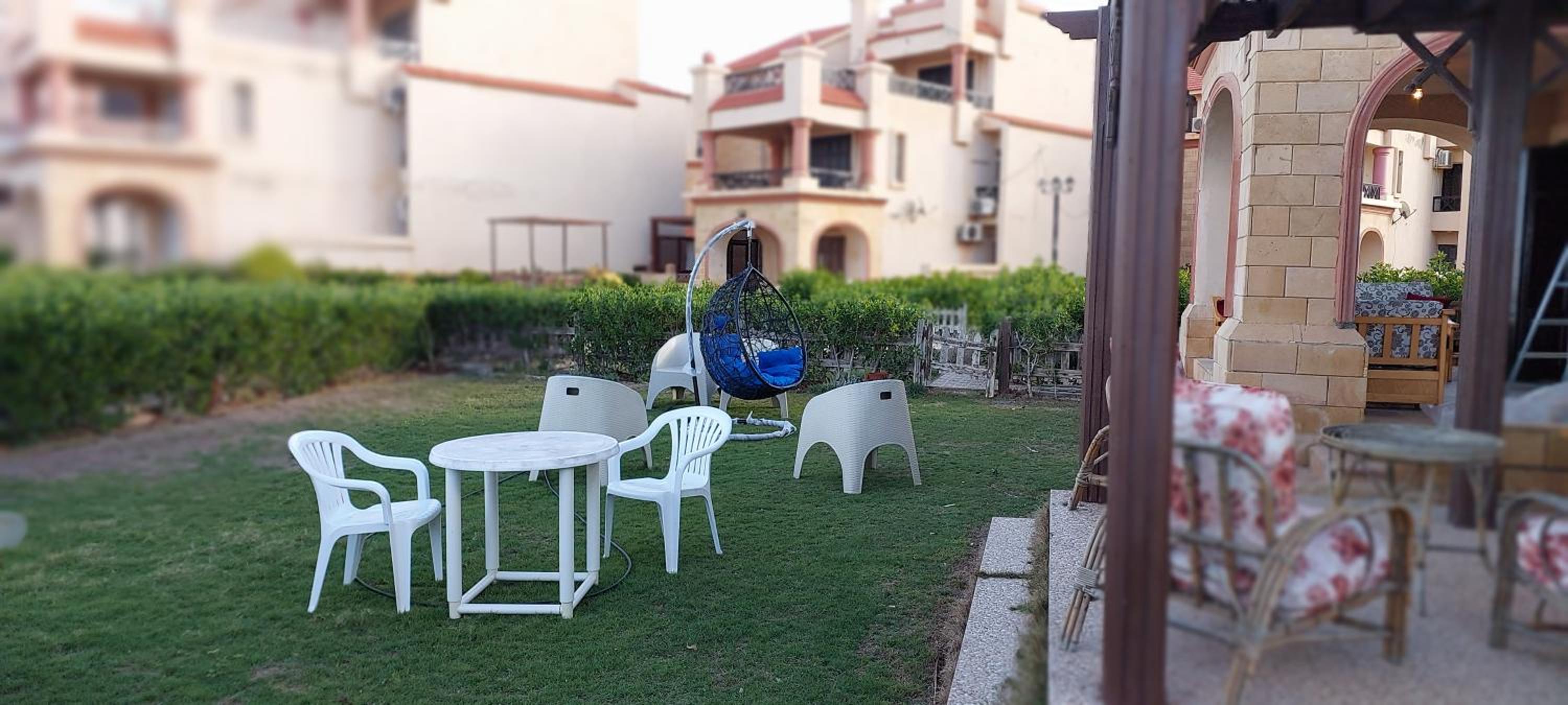 Ground floor chalet beach front view