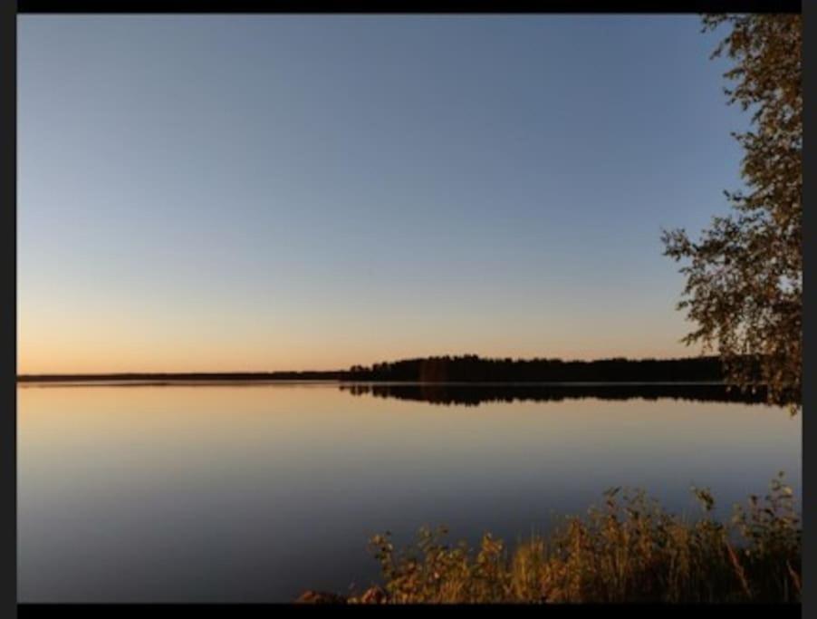 Lomamökki Haapajärven rannalla
