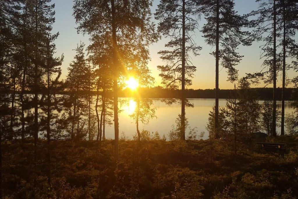 Lomamökki Haapajärven rannalla