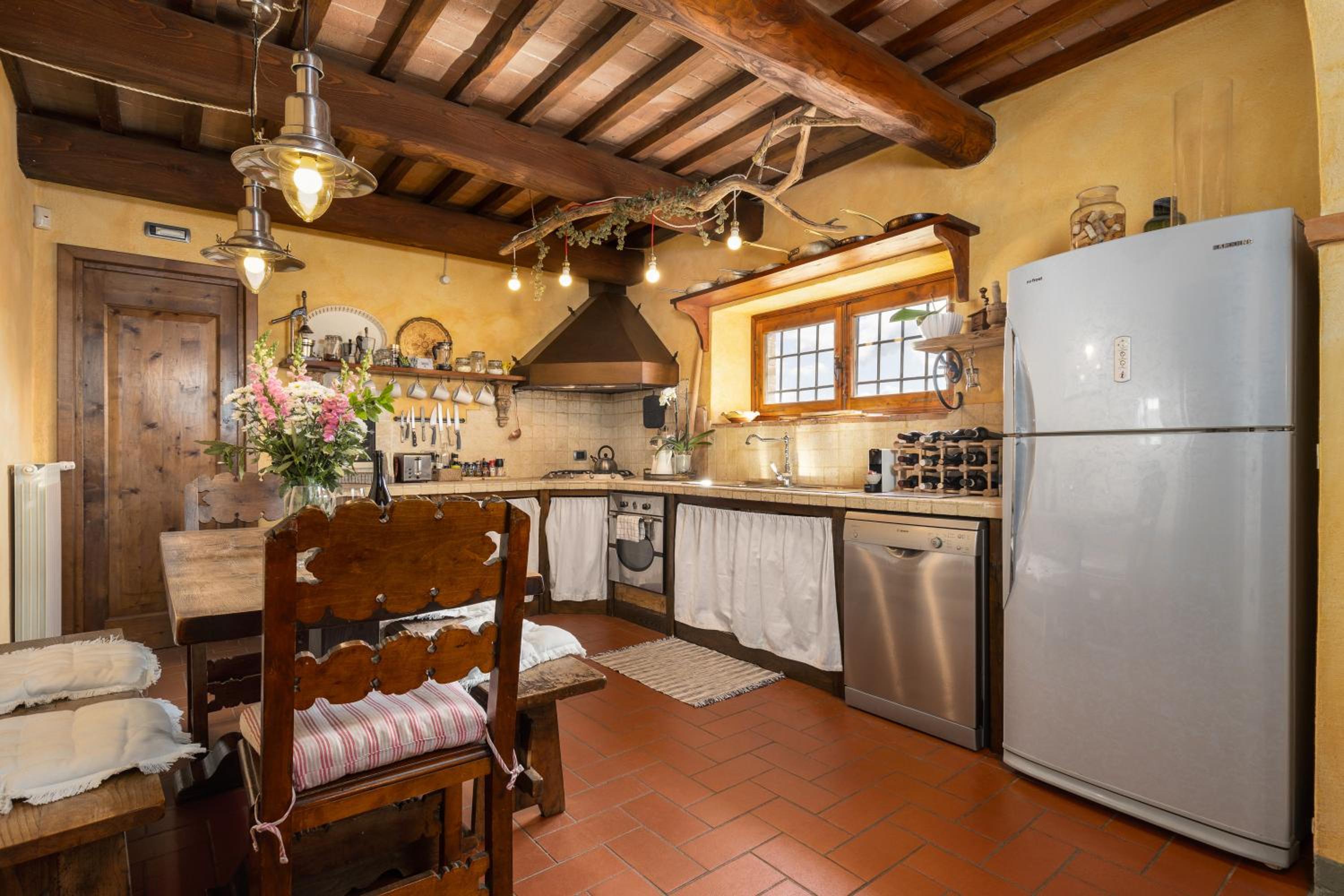 Casa al Poggio and Chianti view