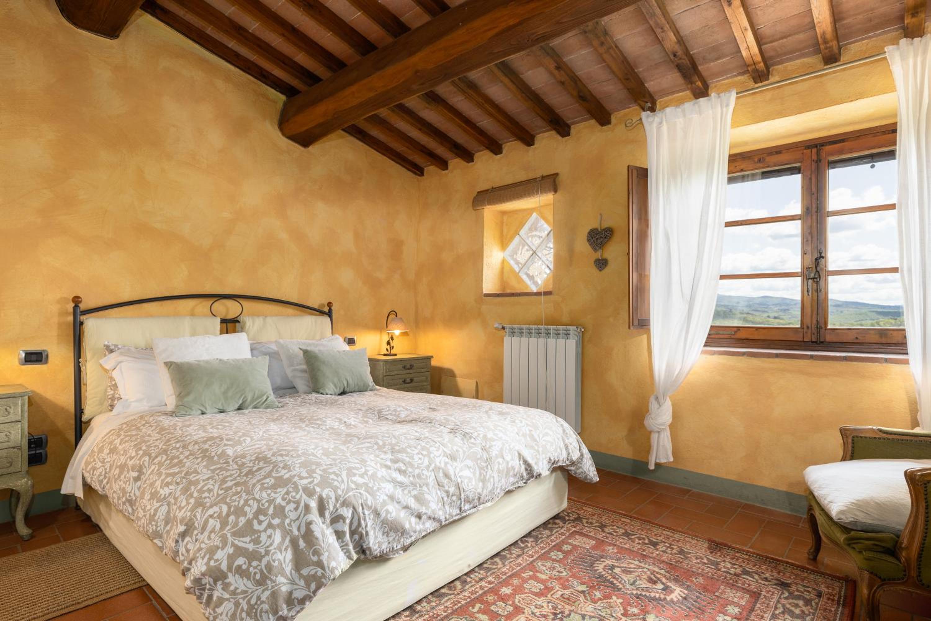 Casa al Poggio and Chianti view