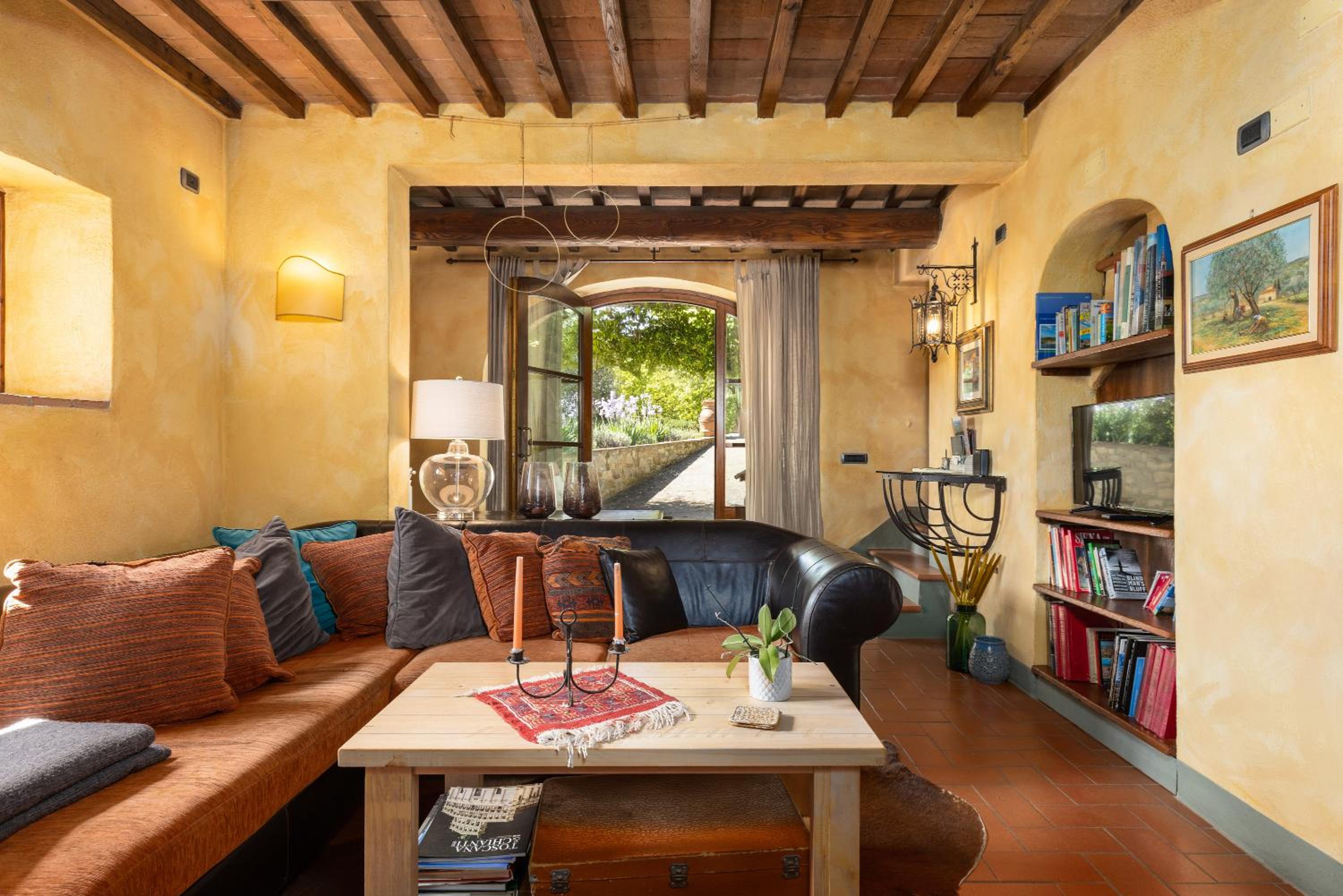 Casa al Poggio and Chianti view
