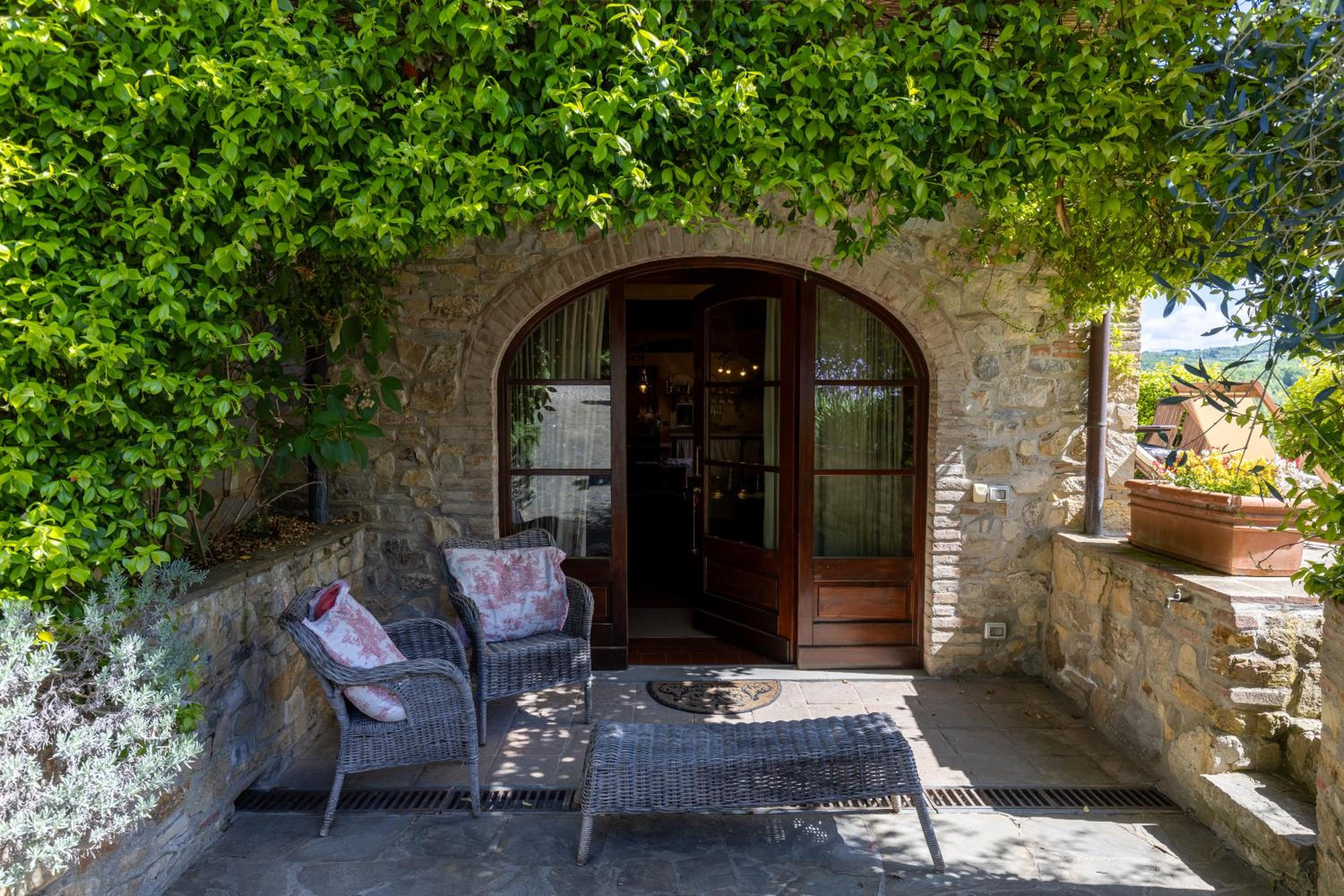 Casa al Poggio and Chianti view