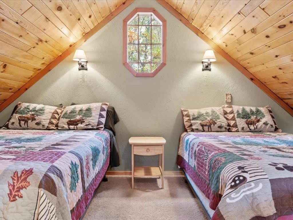 Winter Hideaway Lakeside Cabin Snowmobile
