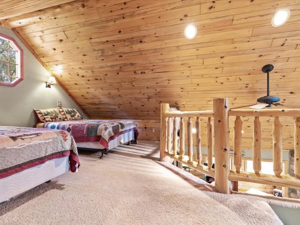 Winter Hideaway Lakeside Cabin Snowmobile