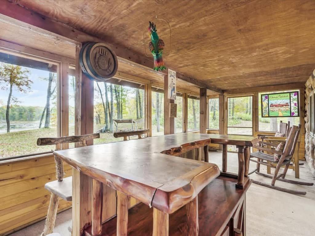 Winter Hideaway Lakeside Cabin Snowmobile