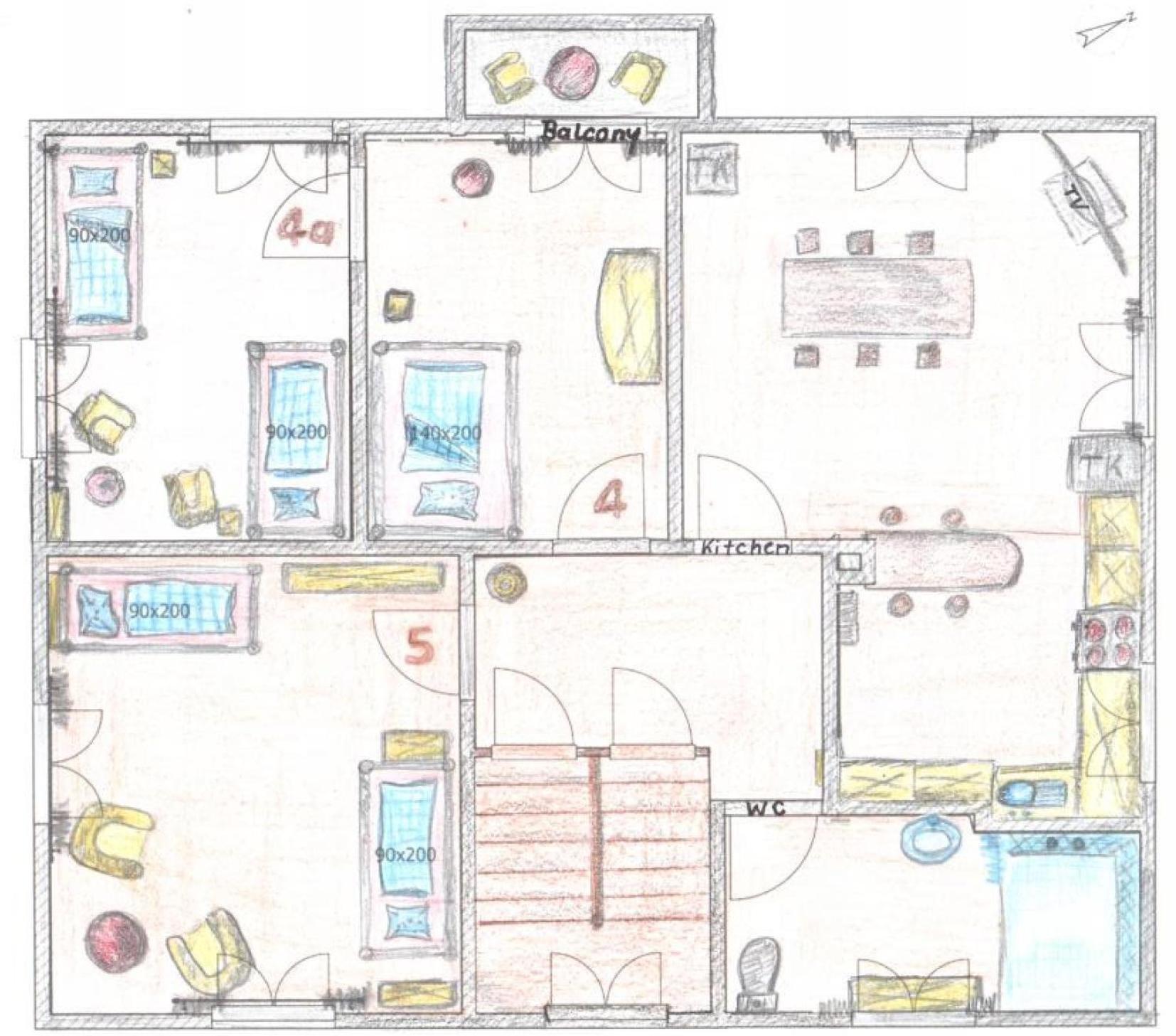 Gästezimmer Ihr Quartier Obergeschoss Zimmer 5