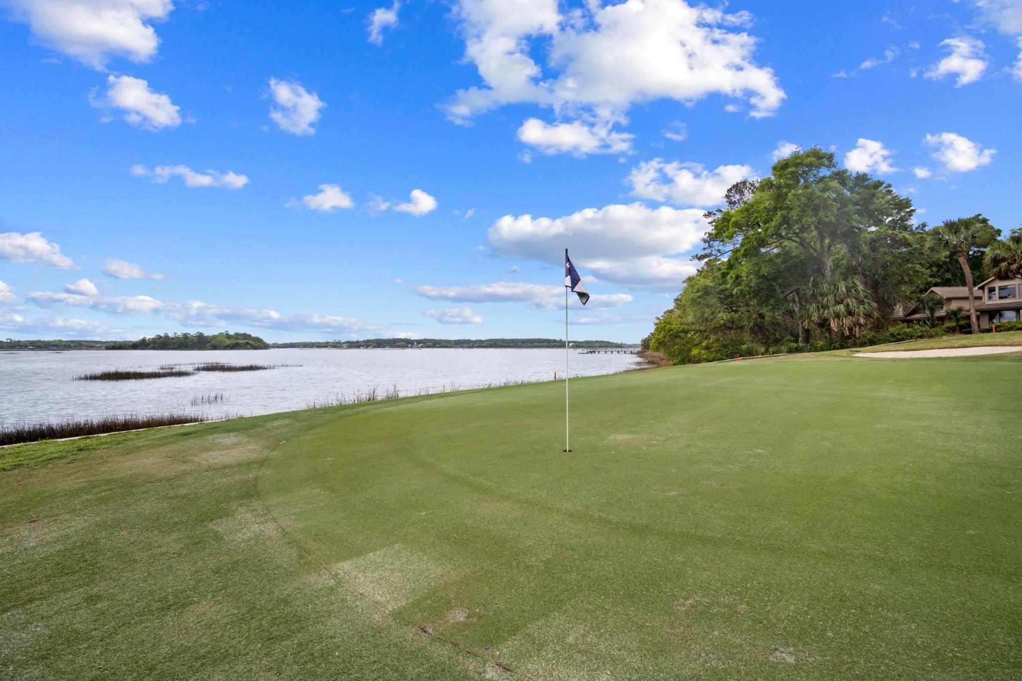 Newly Listed Bluff Villa with Creek and Golf Course Views