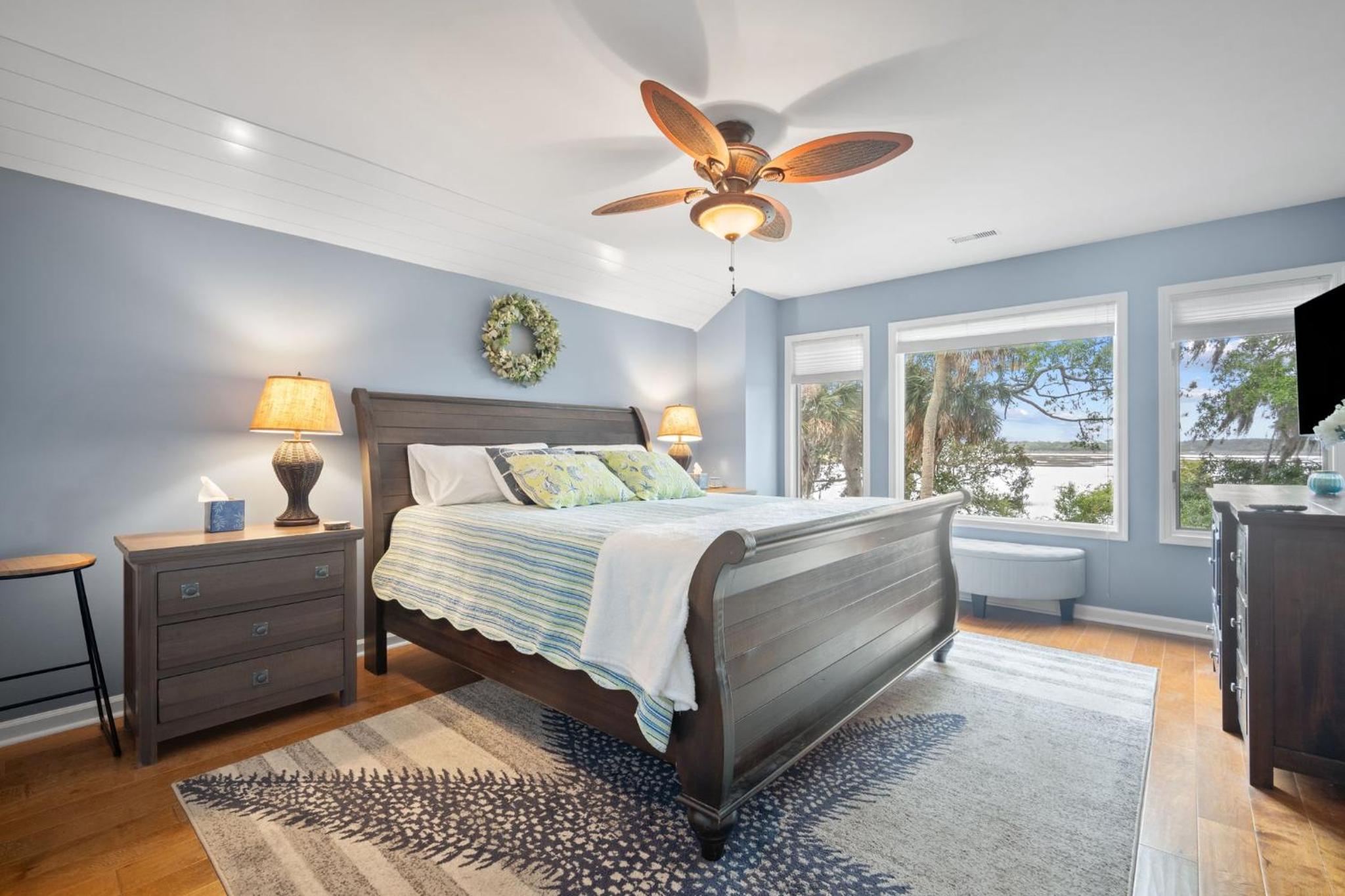 Newly Listed Bluff Villa with Creek and Golf Course Views