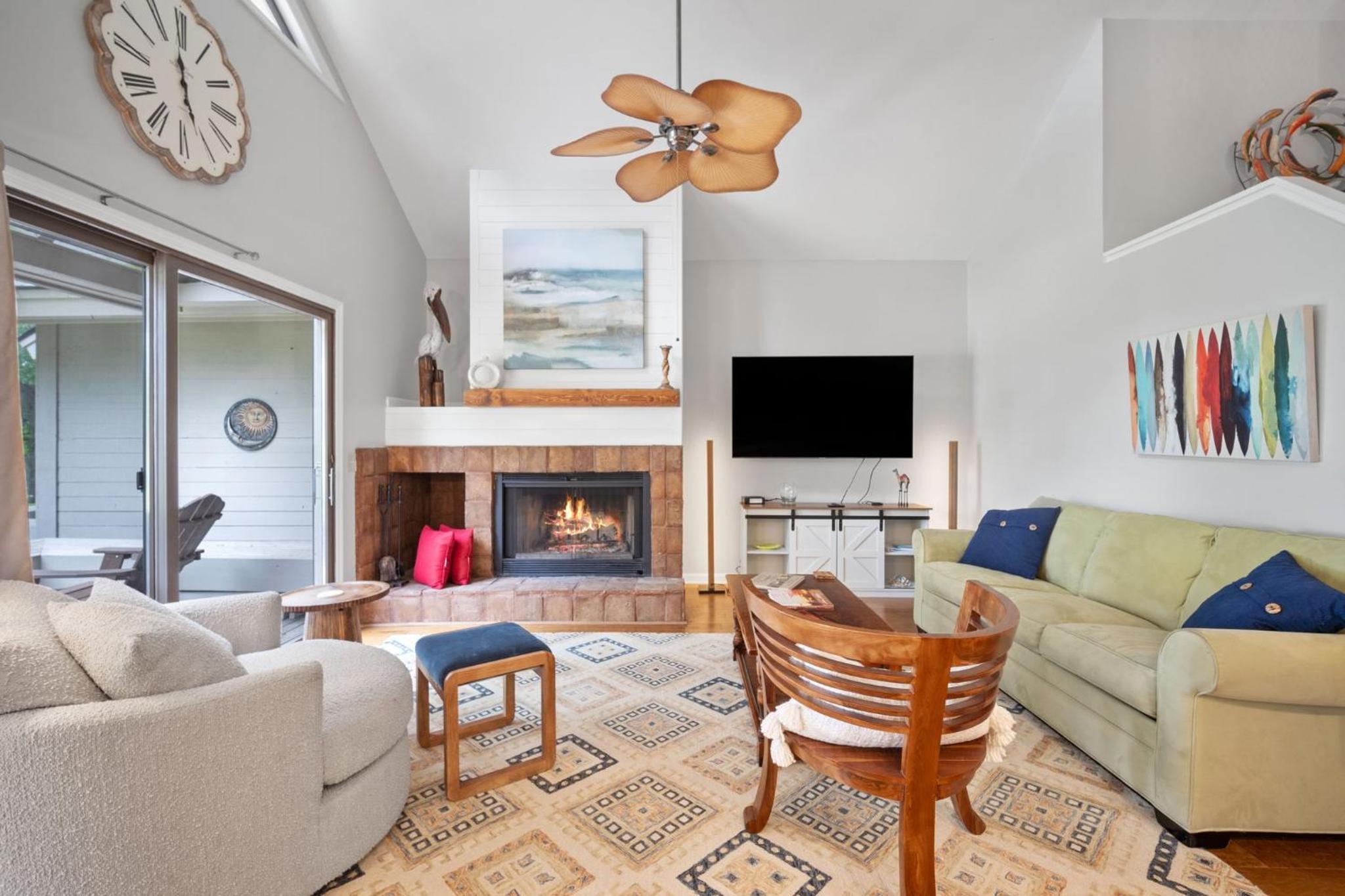Newly Listed Bluff Villa with Creek and Golf Course Views