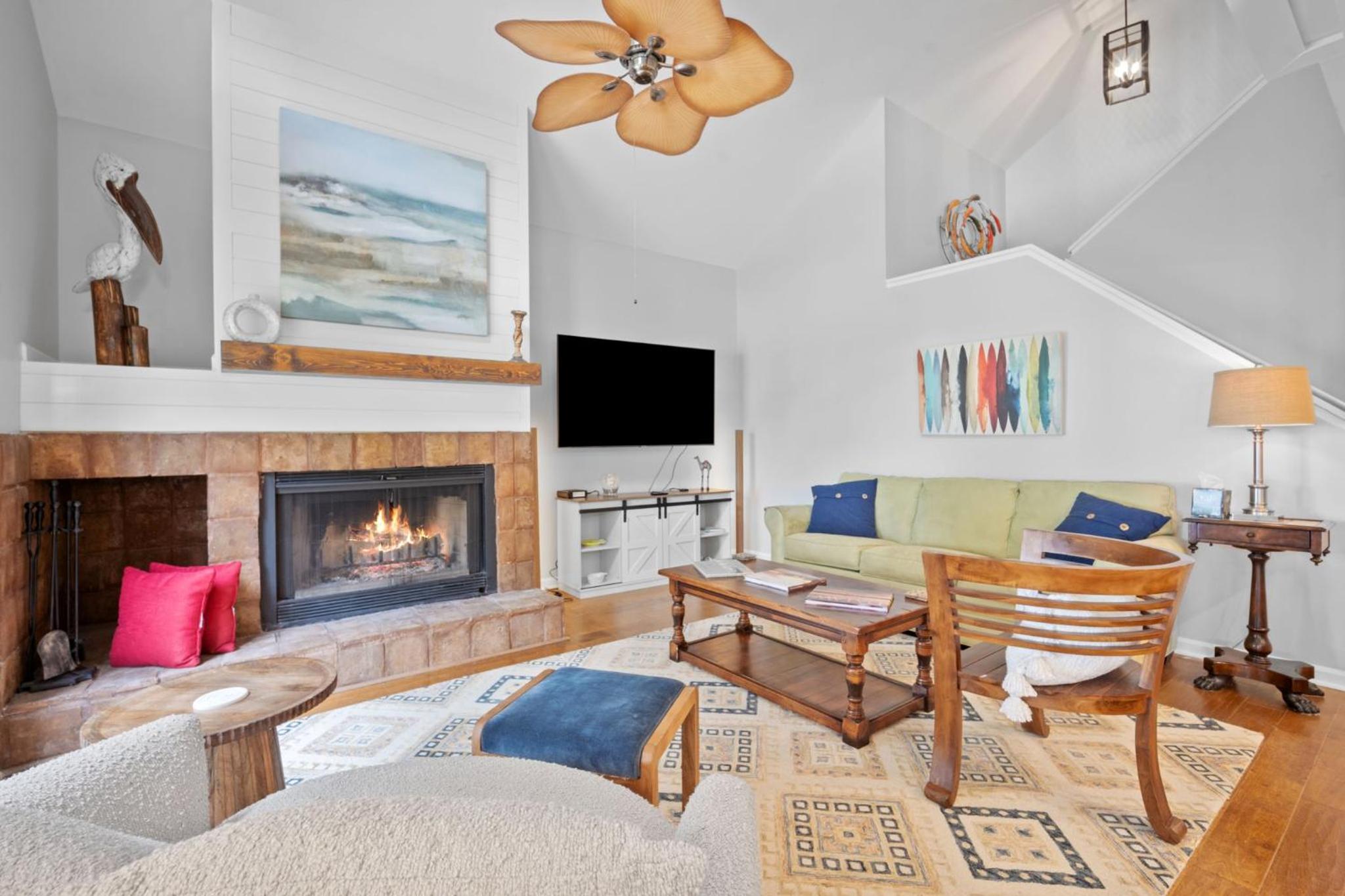 Newly Listed Bluff Villa with Creek and Golf Course Views