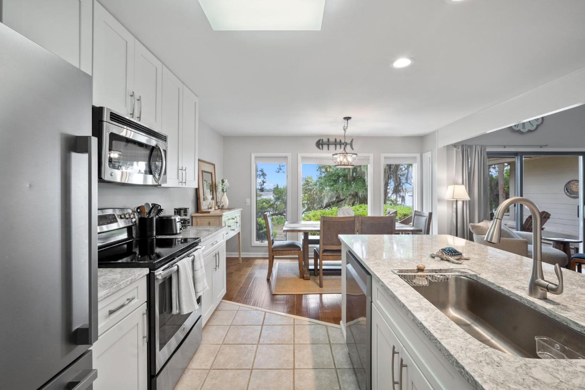 Newly Listed Bluff Villa with Creek and Golf Course Views