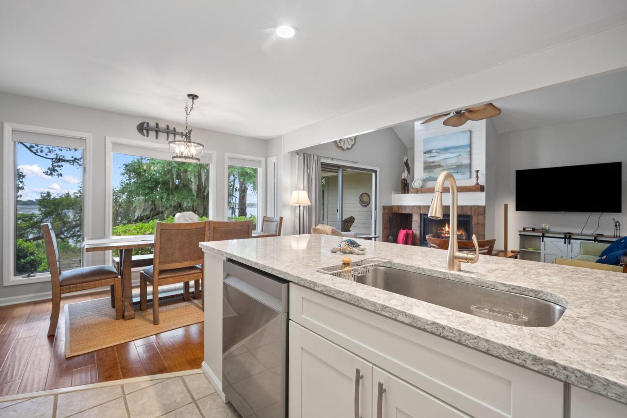 Newly Listed Bluff Villa with Creek and Golf Course Views